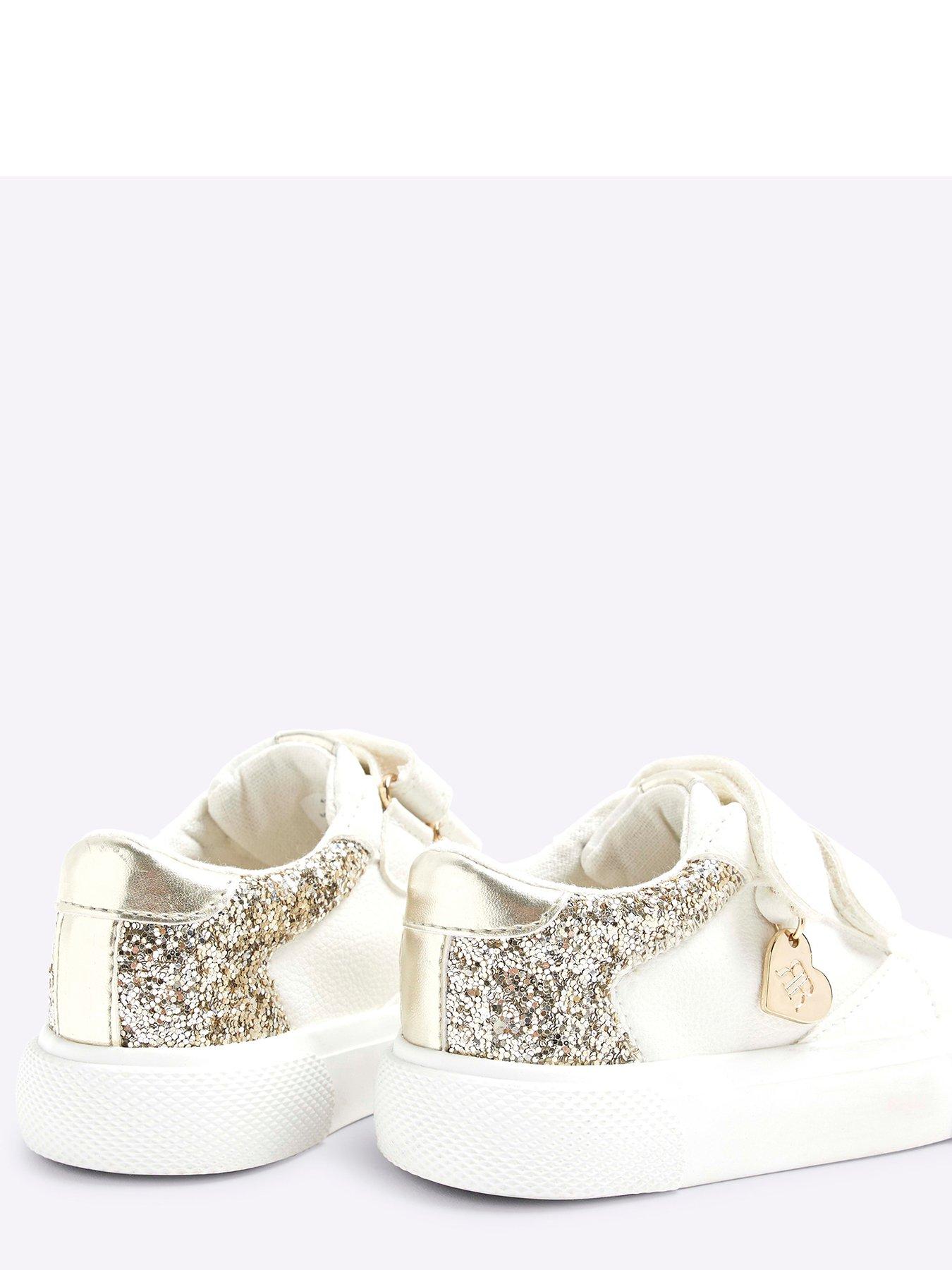 river-island-mini-girls-velcro-glitter-trainers-whiteoutfit