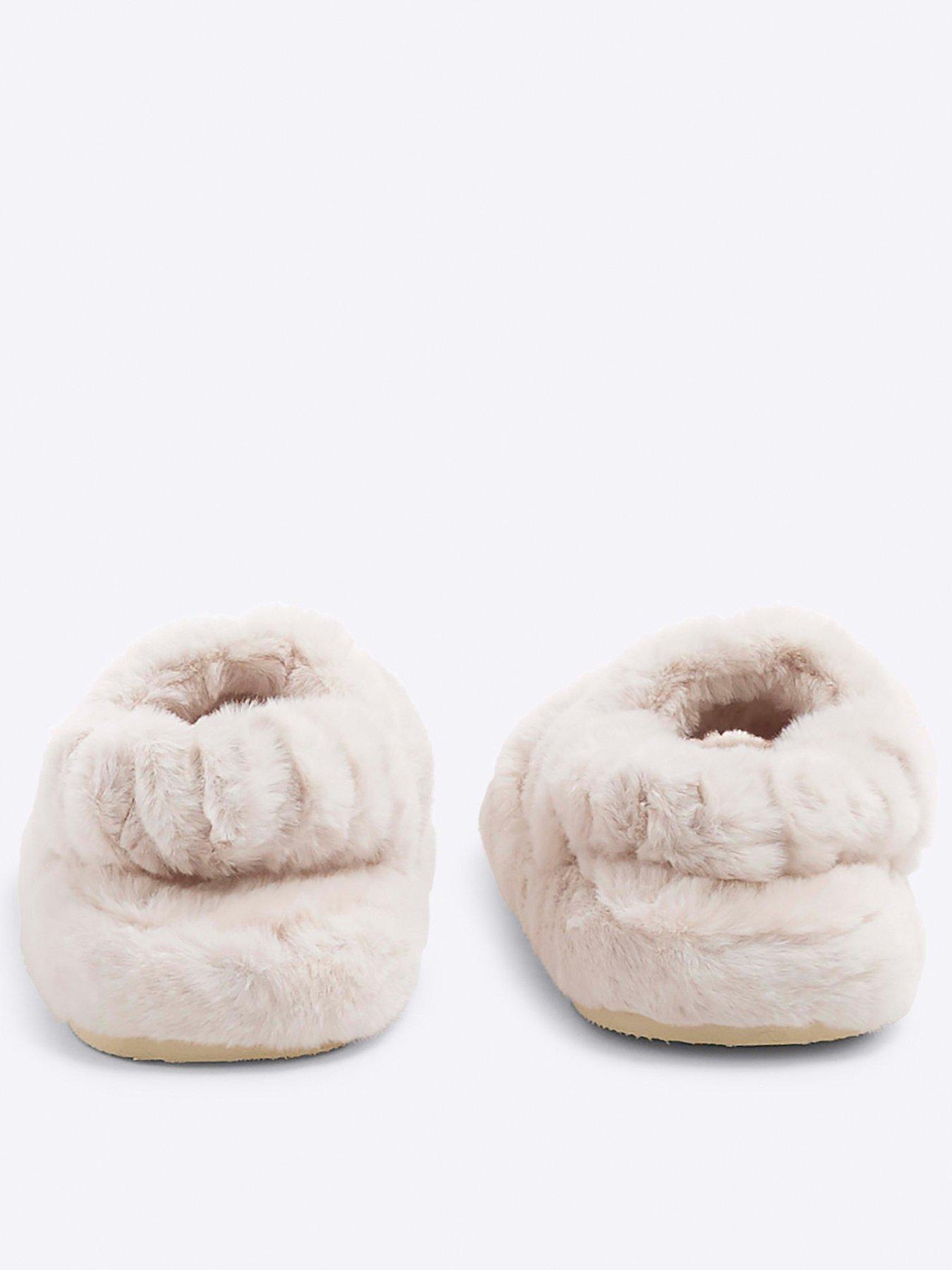 river-island-girls-faux-fur-open-toe-slipper-creamback