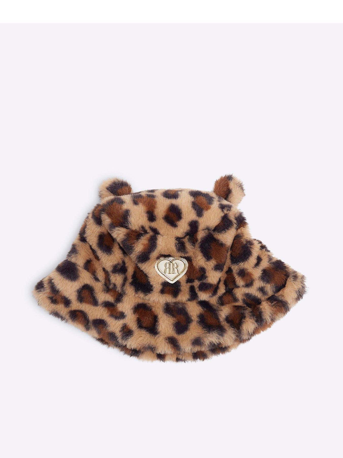 river-island-mini-mini-girl-leopard-faux-fur-bucket-hat-beige