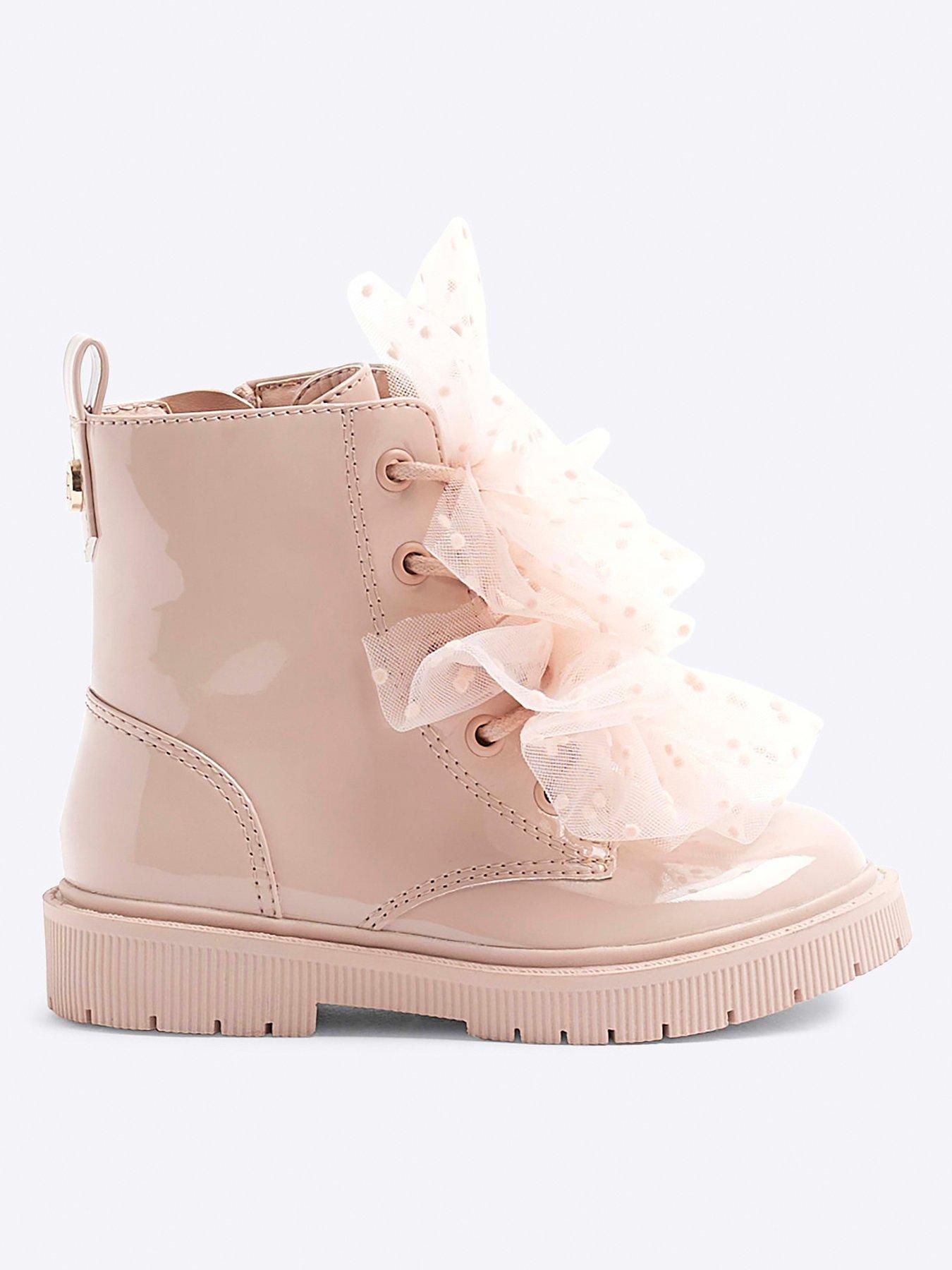 river-island-mini-mini-girl-patent-organza-lace-up-boots-pink