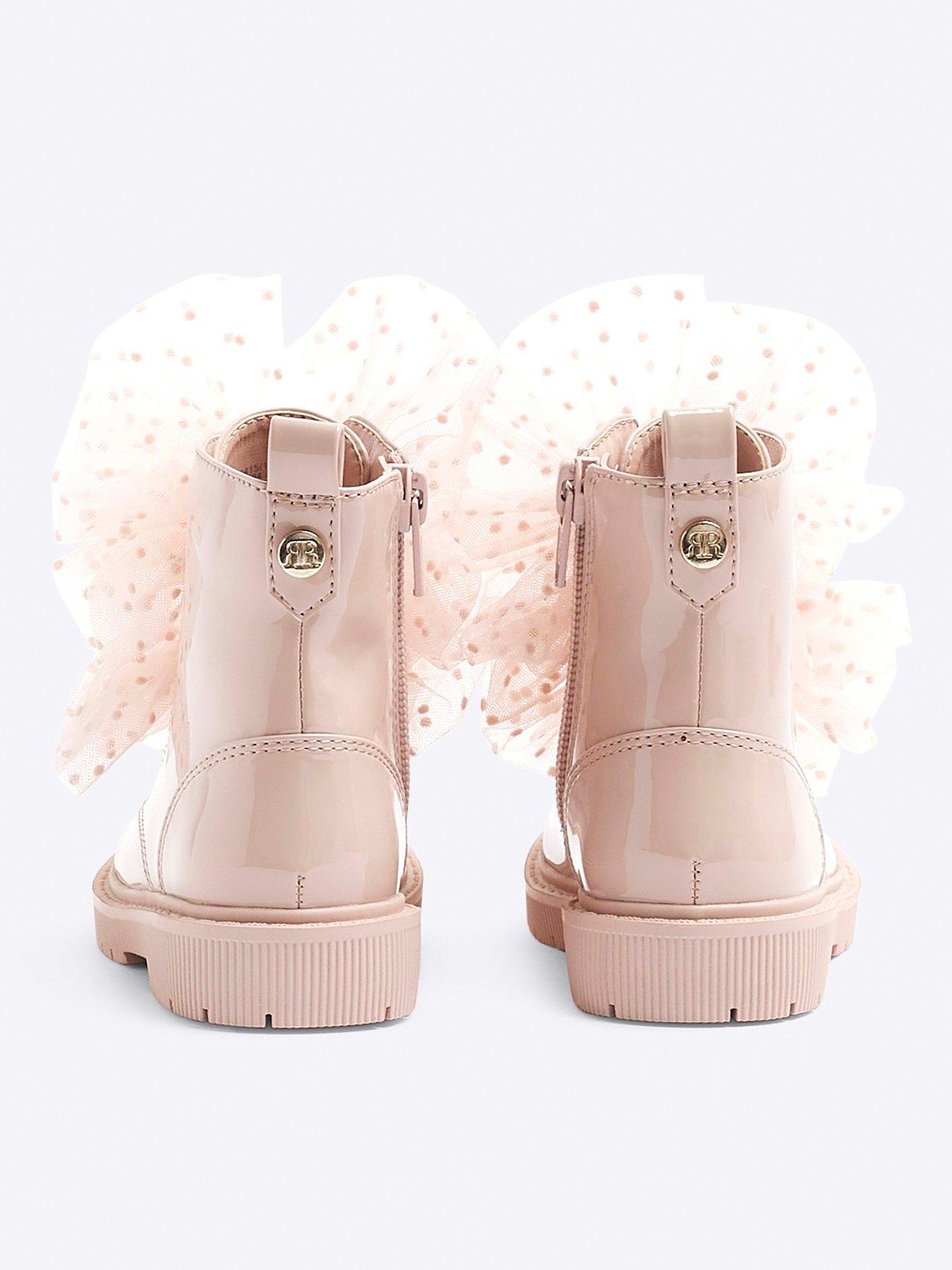 river-island-mini-mini-girl-patent-organza-lace-up-boots-pinkback