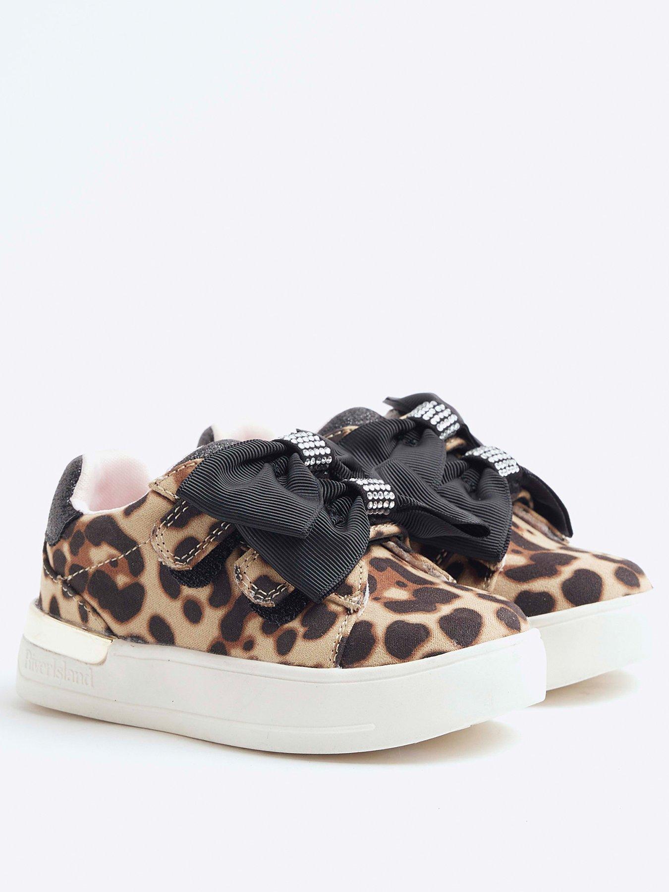 river-island-mini-pu-bow-trainers-brownstillFront