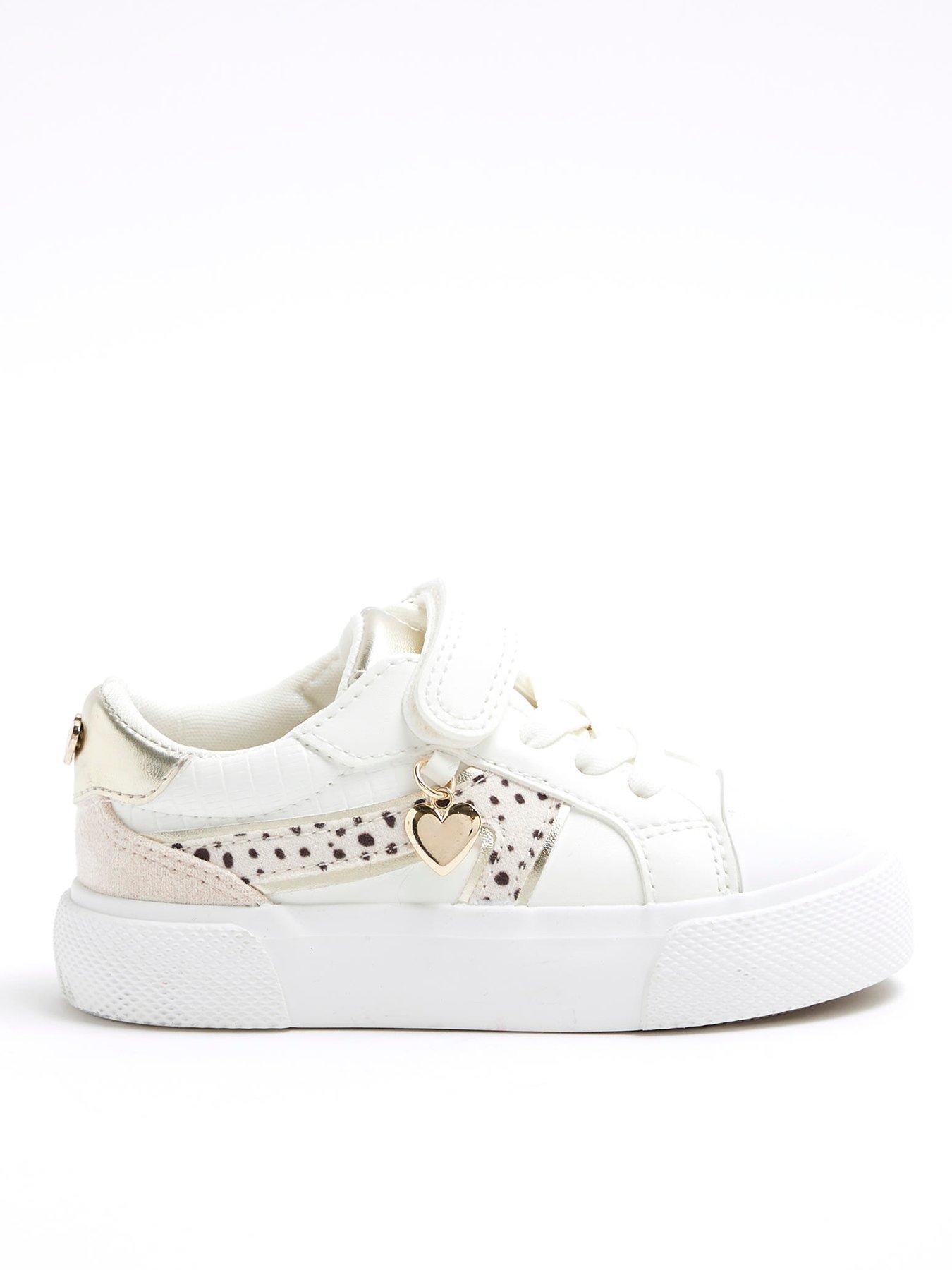 river-island-mini-girls-dalmatian-velcro-trainers-whitefront