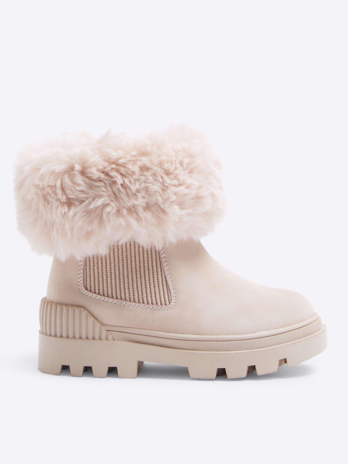 river-island-mini-mini-girl-faux-fur-cuff-boots-pink