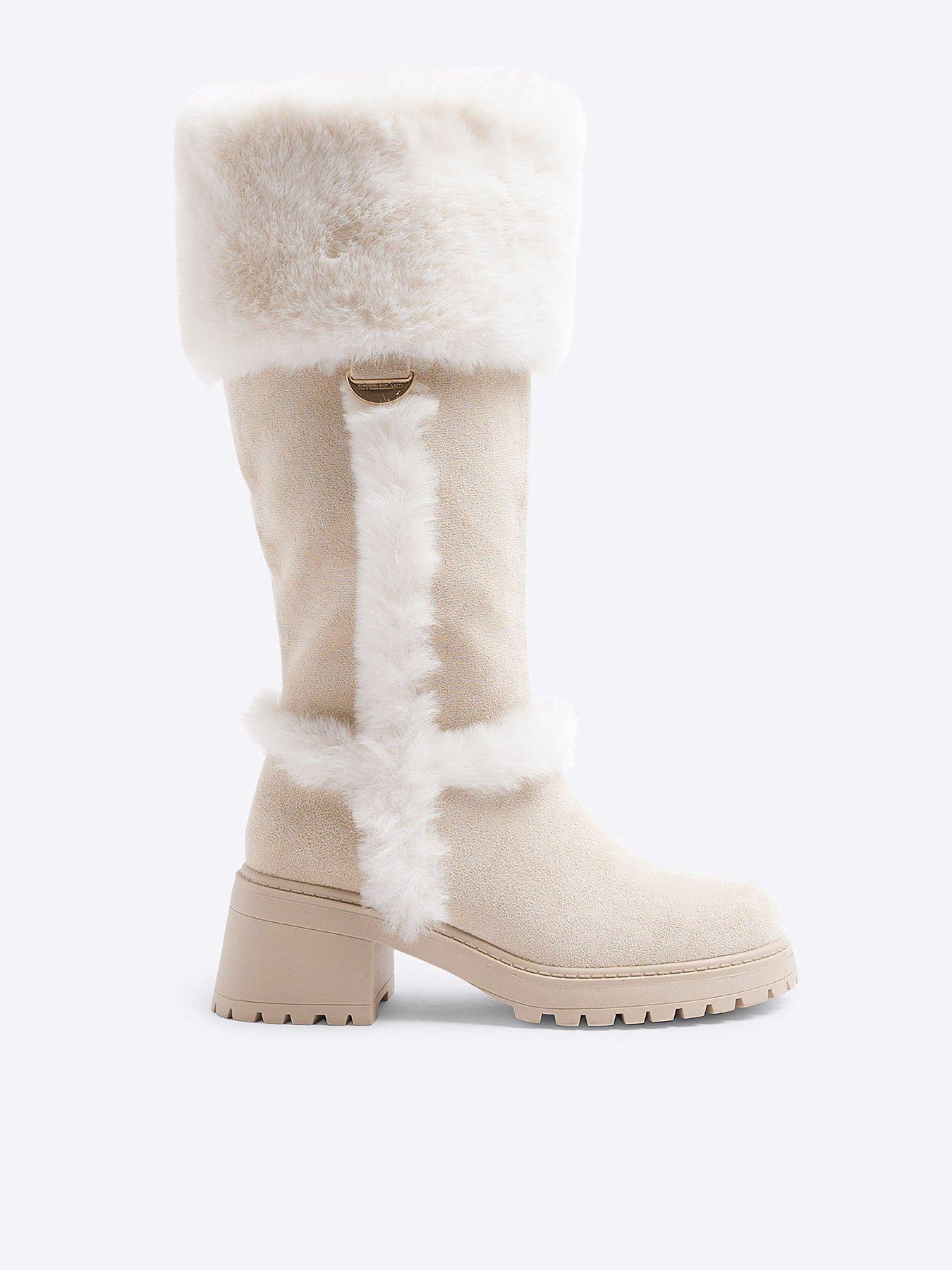 river-island-older-girl-suedette-faux-fur-knee-high-boots-beige