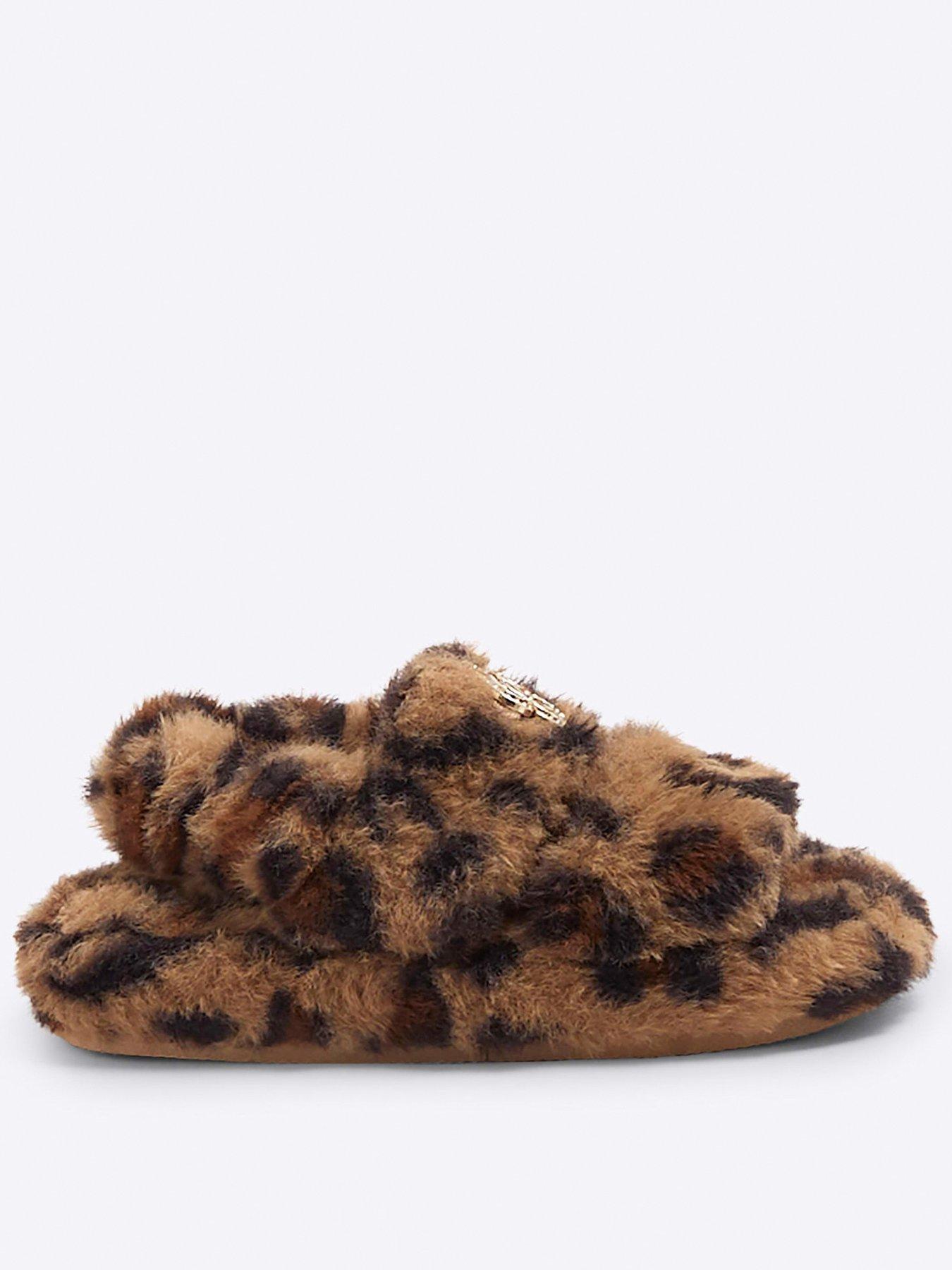 river-island-faux-fur-leopard-slippers-brown