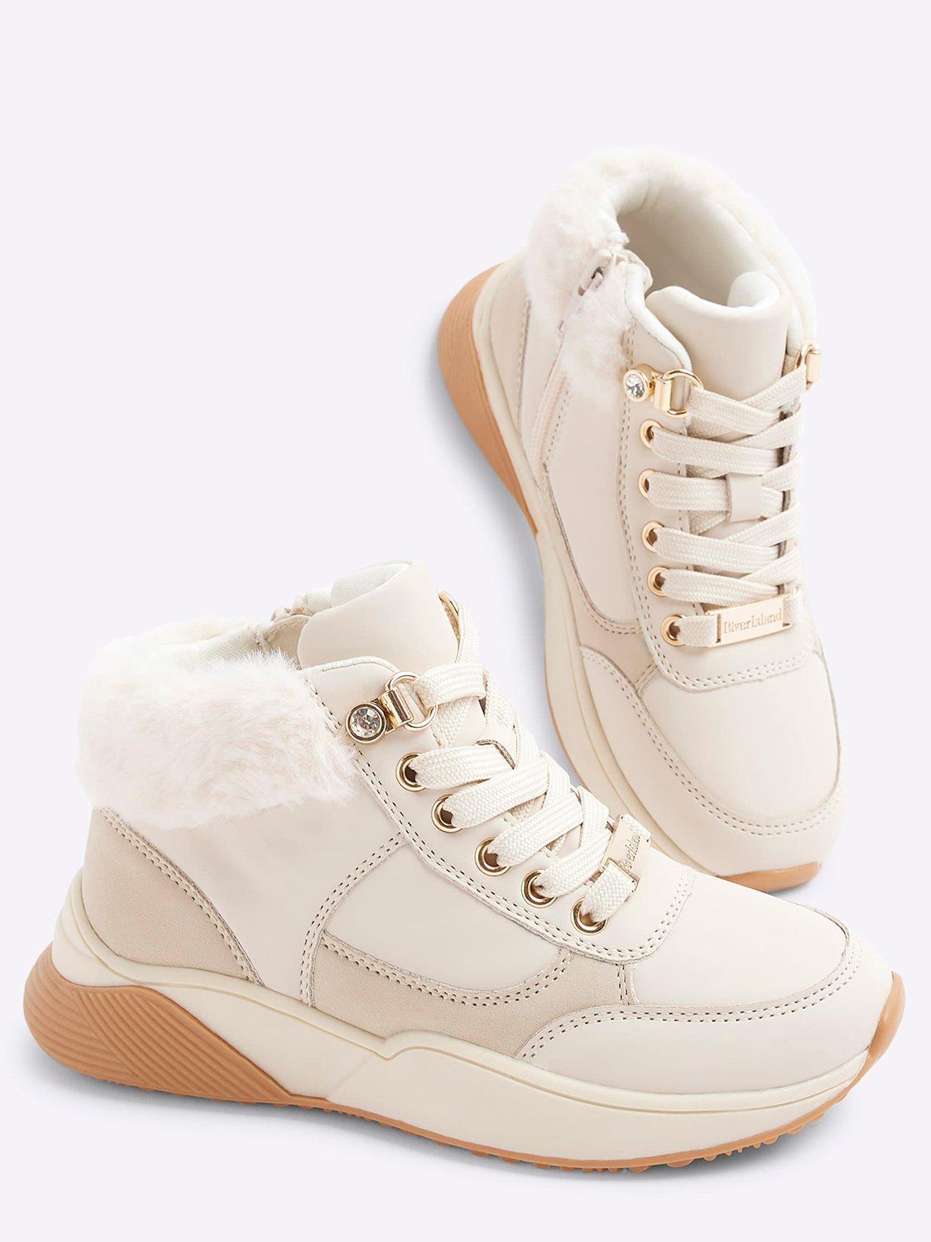 river-island-older-girl-faux-fur-cuff-trainers-creamoutfit