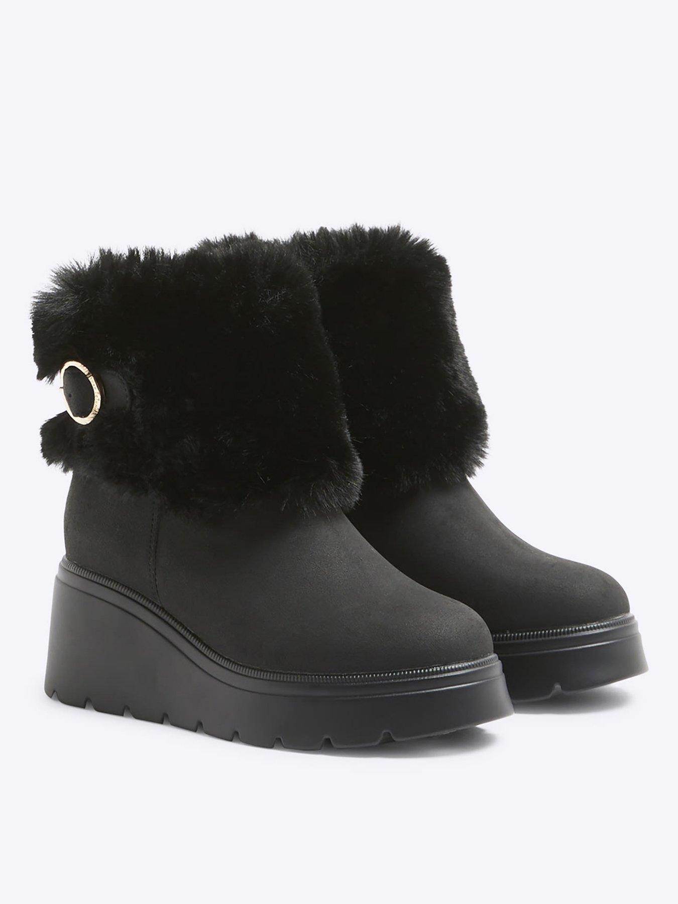 river-island-older-girl-pu-faux-fur-cuff-boot-blackstillFront