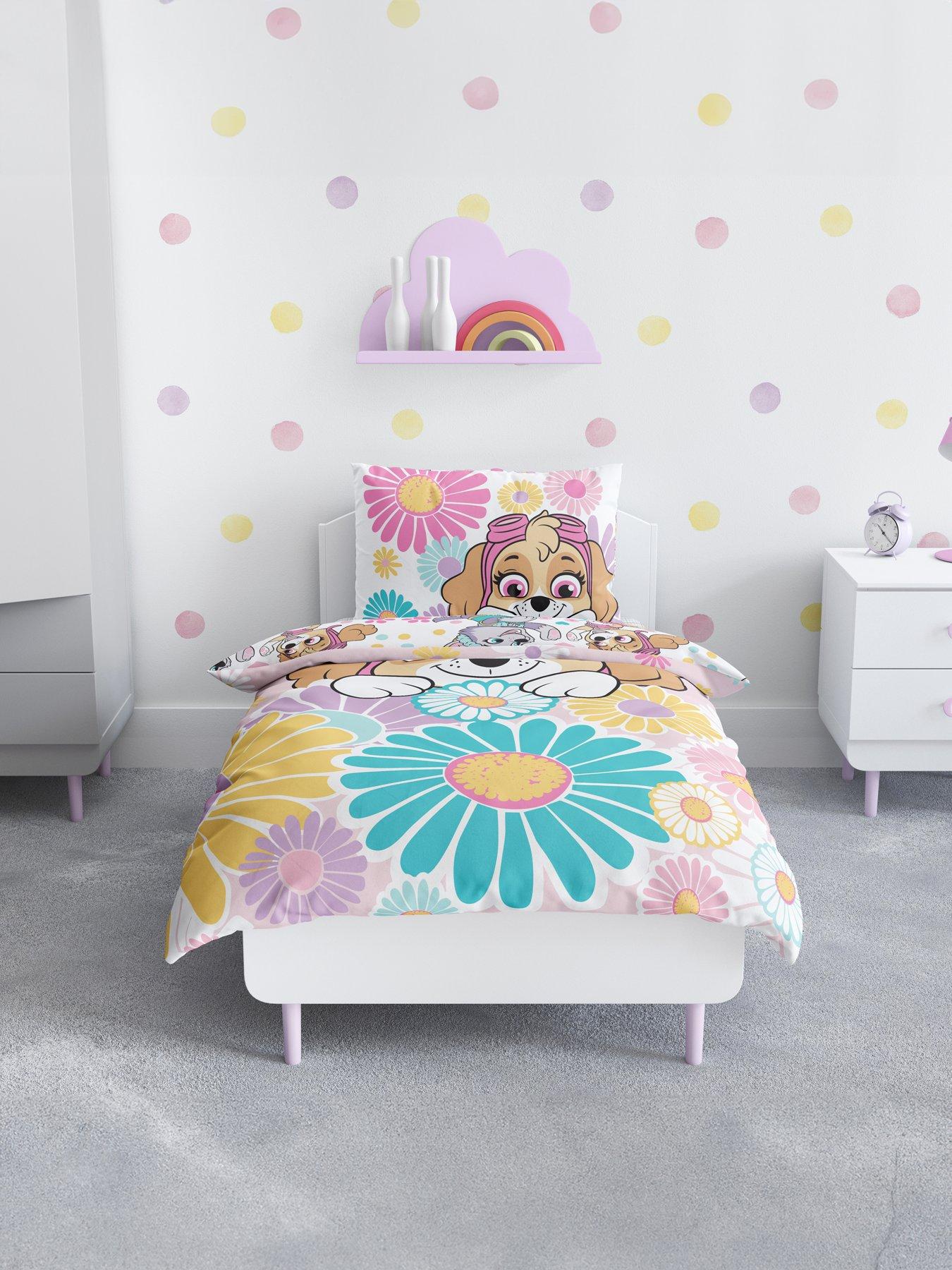 undefined Flower Panel Duvet Set- Junior - Pink