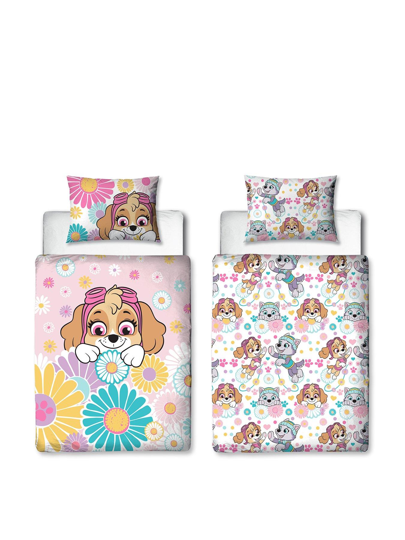 paw-patrol-flower-panel-duvet-set--junior-pinkstillFront