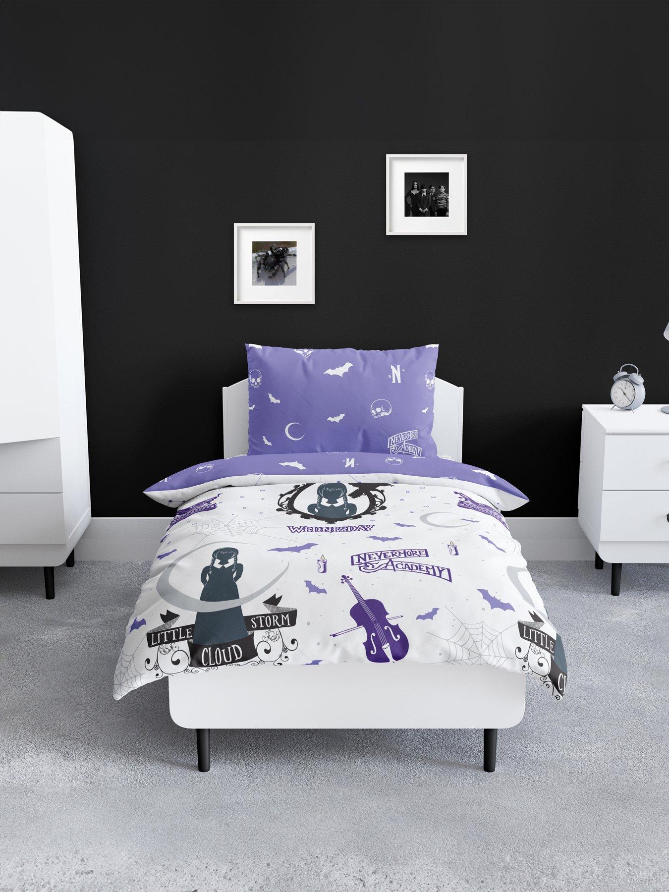 Image of Wednesday Wednesday Addams Destined Rotary Duvet Set- Single
