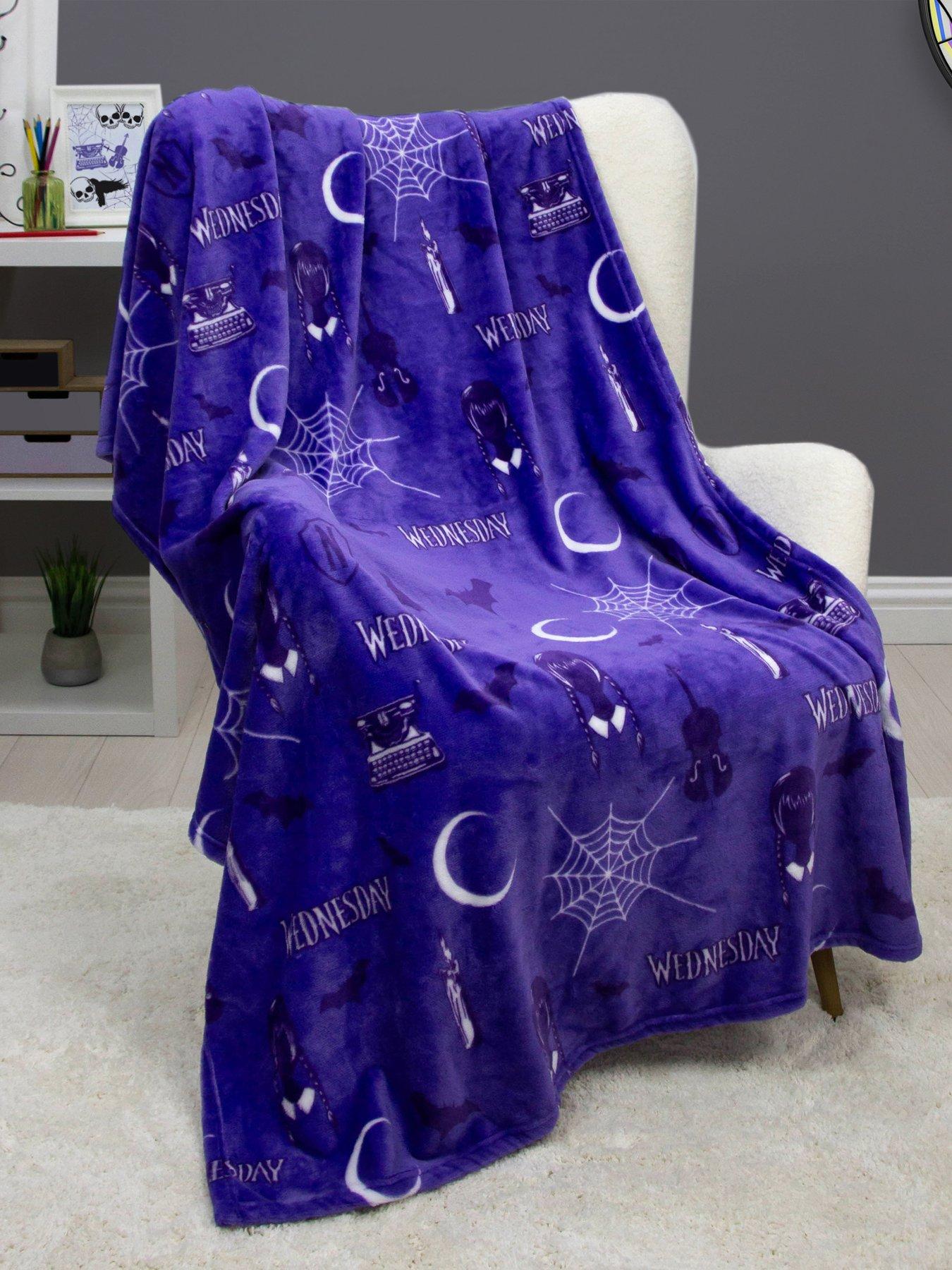 Image 1 of 5 of Wednesday Wednesday Addams Desinted Halloween Rotary Fleece