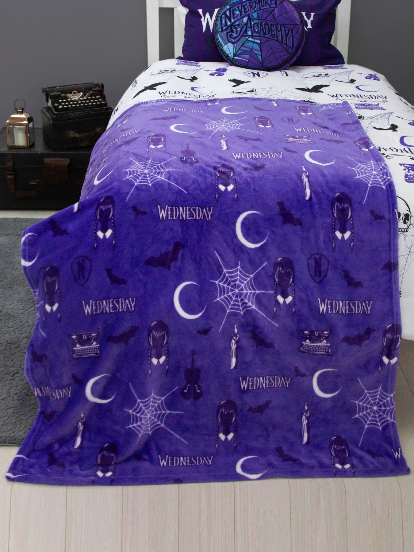 Image 4 of 5 of Wednesday Wednesday Addams Desinted Halloween Rotary Fleece