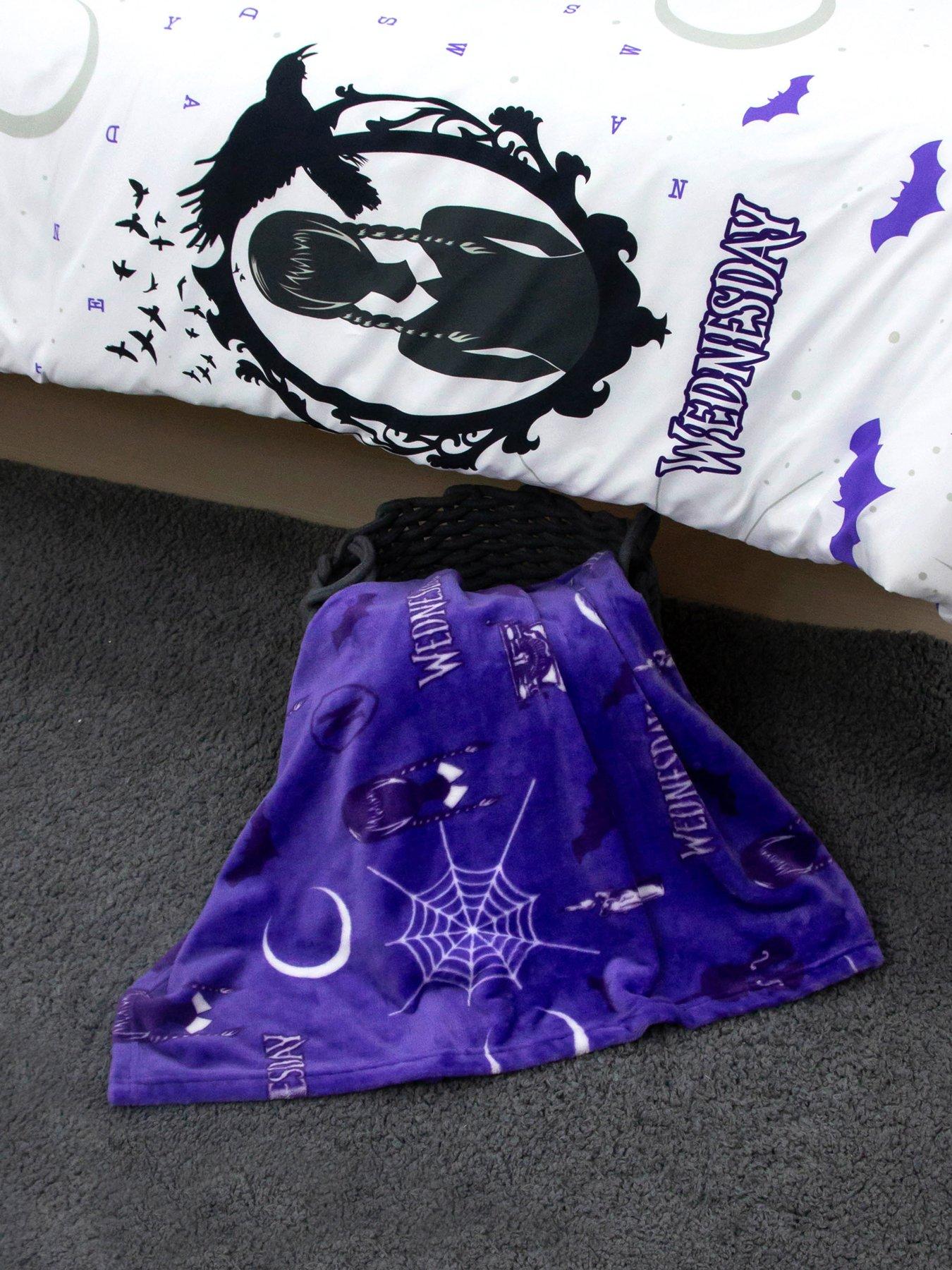 Image 5 of 5 of Wednesday Wednesday Addams Desinted Halloween Rotary Fleece