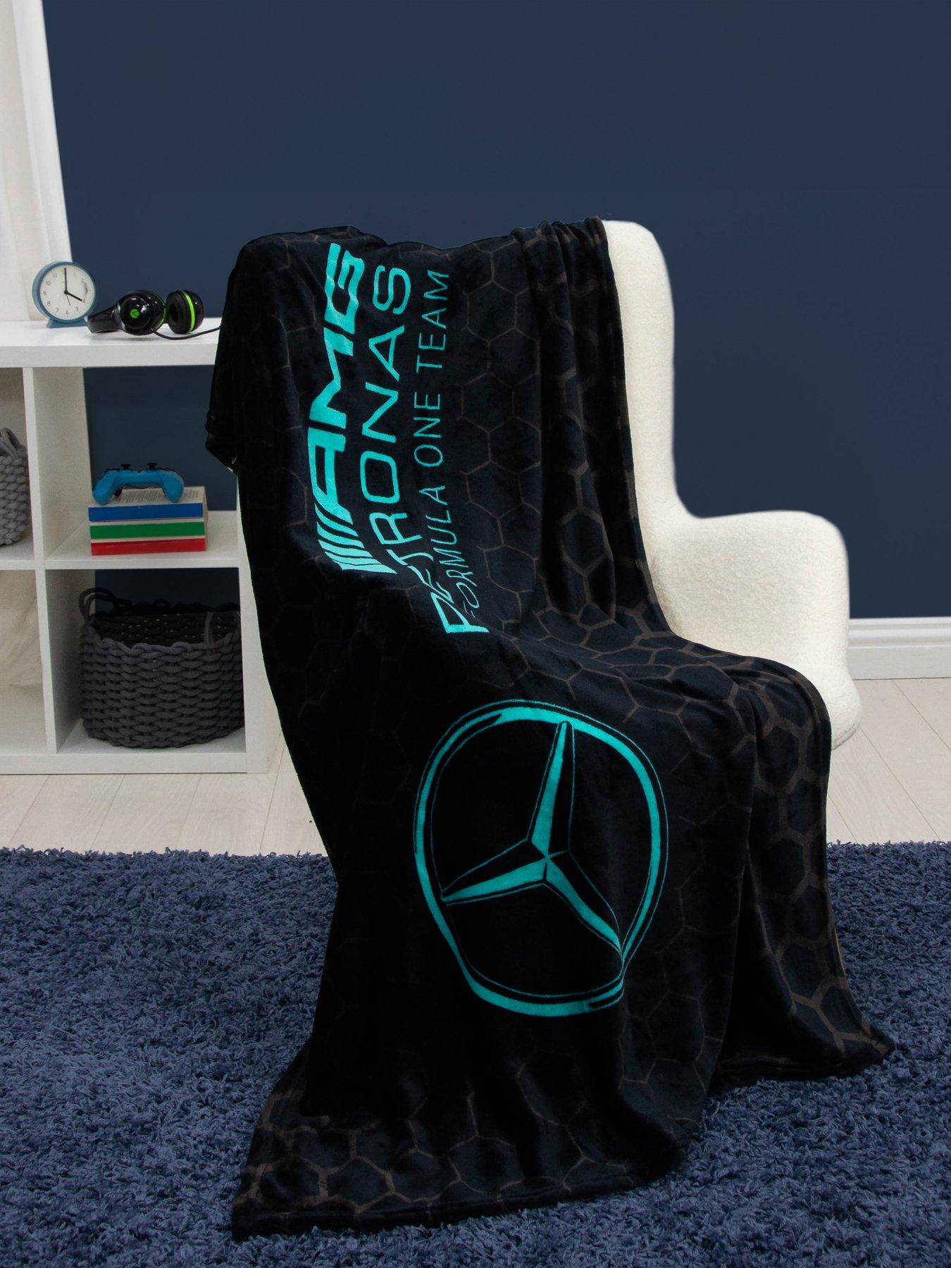 Image 1 of 5 of F1 Mercedes F1 Mercedes Fleece Blanket - Multi