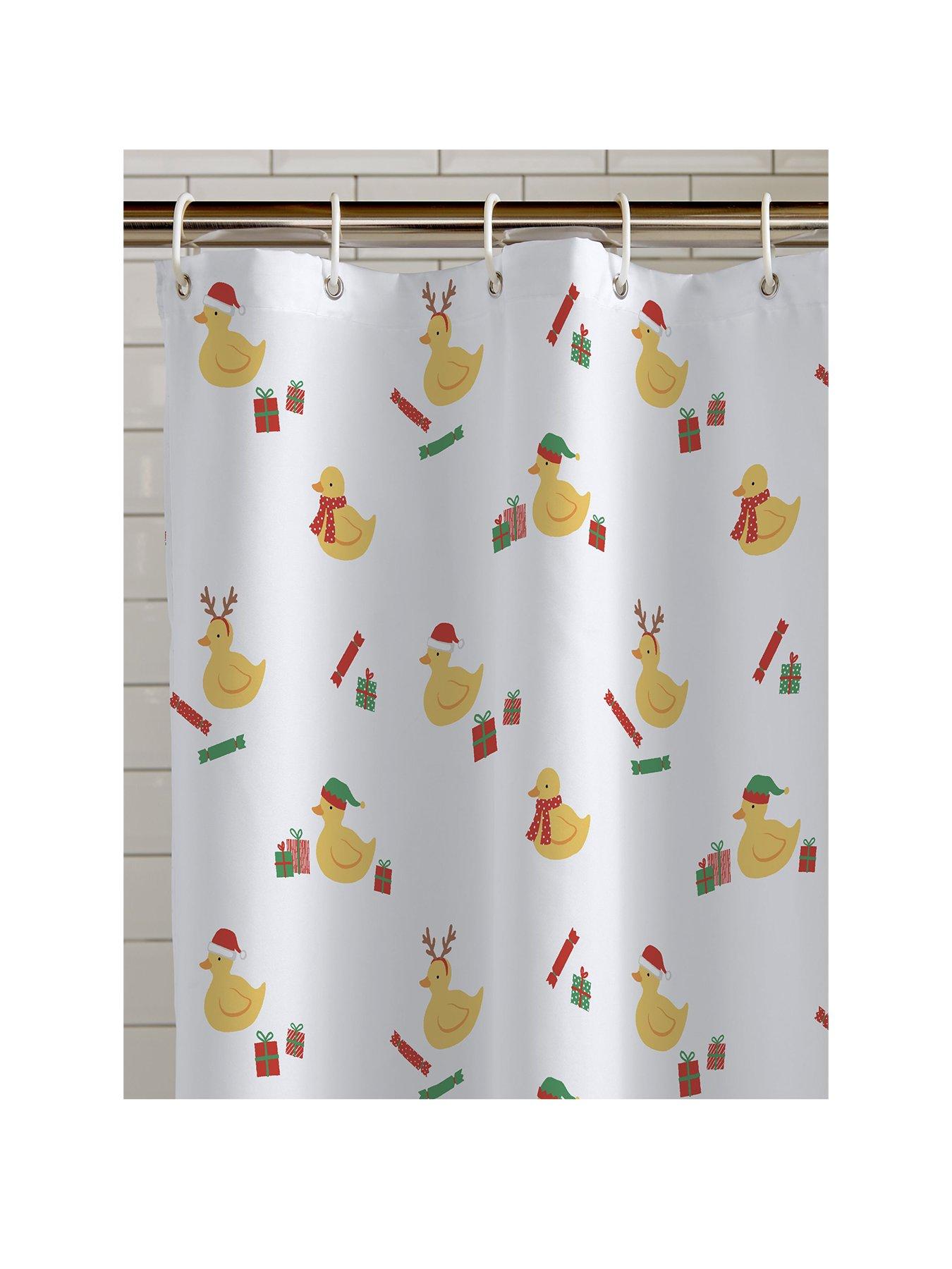 catherine-lansfield-christmas-quacker-shower-curtainstillFront