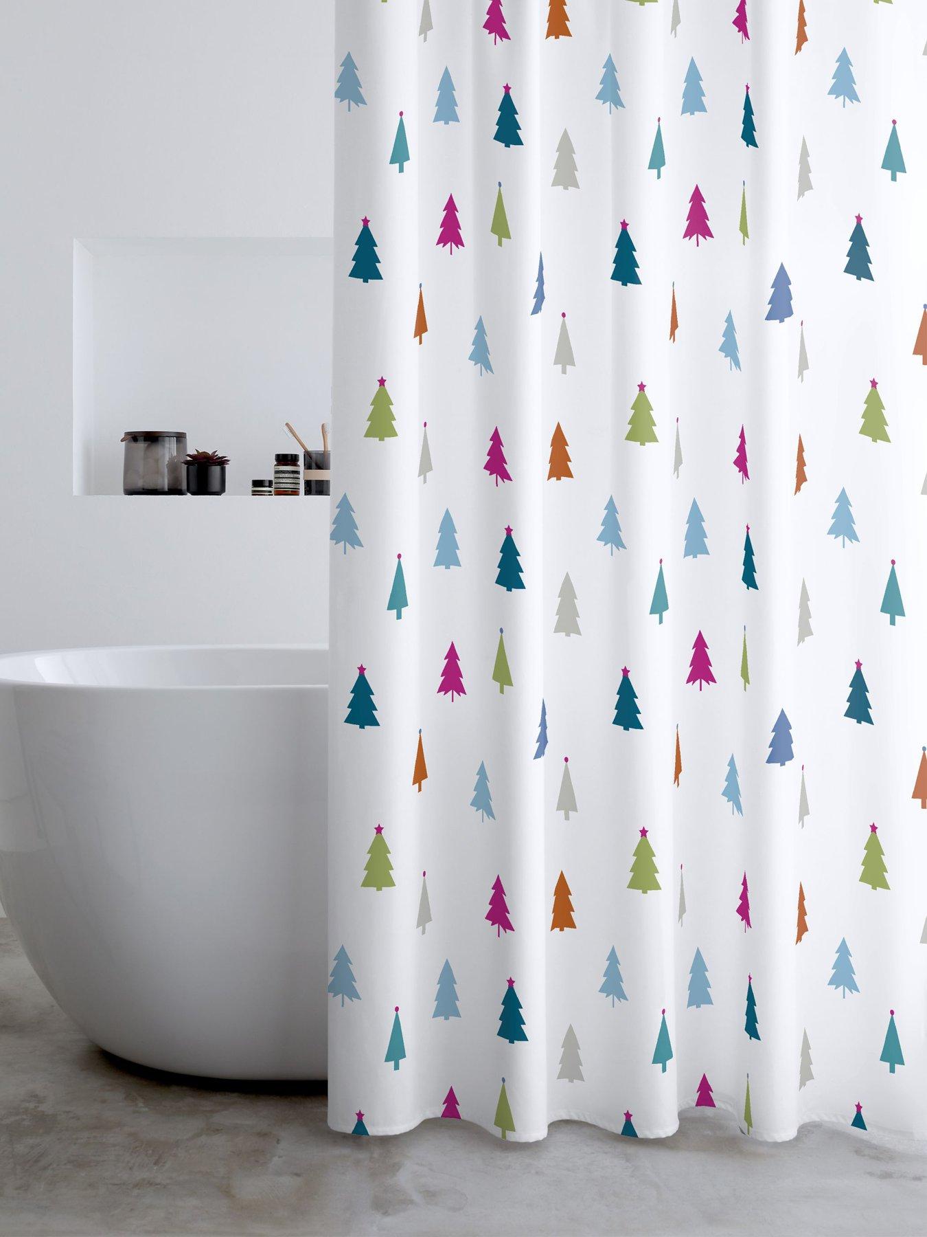 catherine-lansfield-christmas-tree-shower-curtain