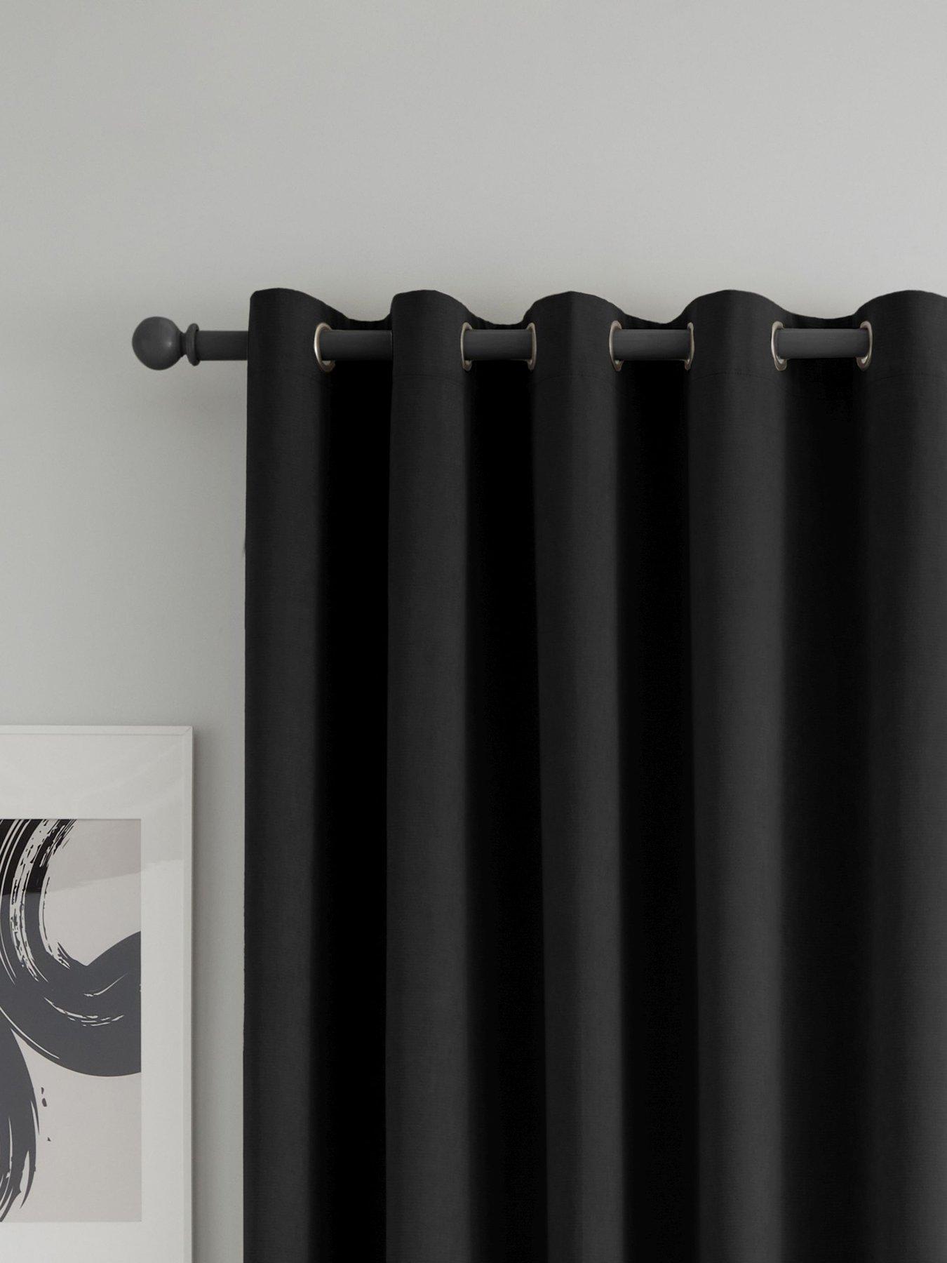 catherine-lansfield-wilson-velvet-thermal-blackout-eyelet-curtains