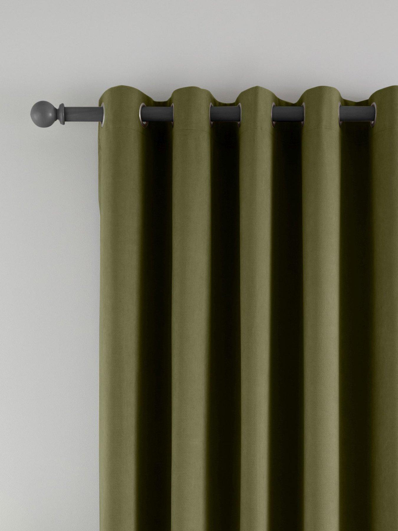 Catherine Lansfield Wilson Velvet Thermal Blackout Door Curtain