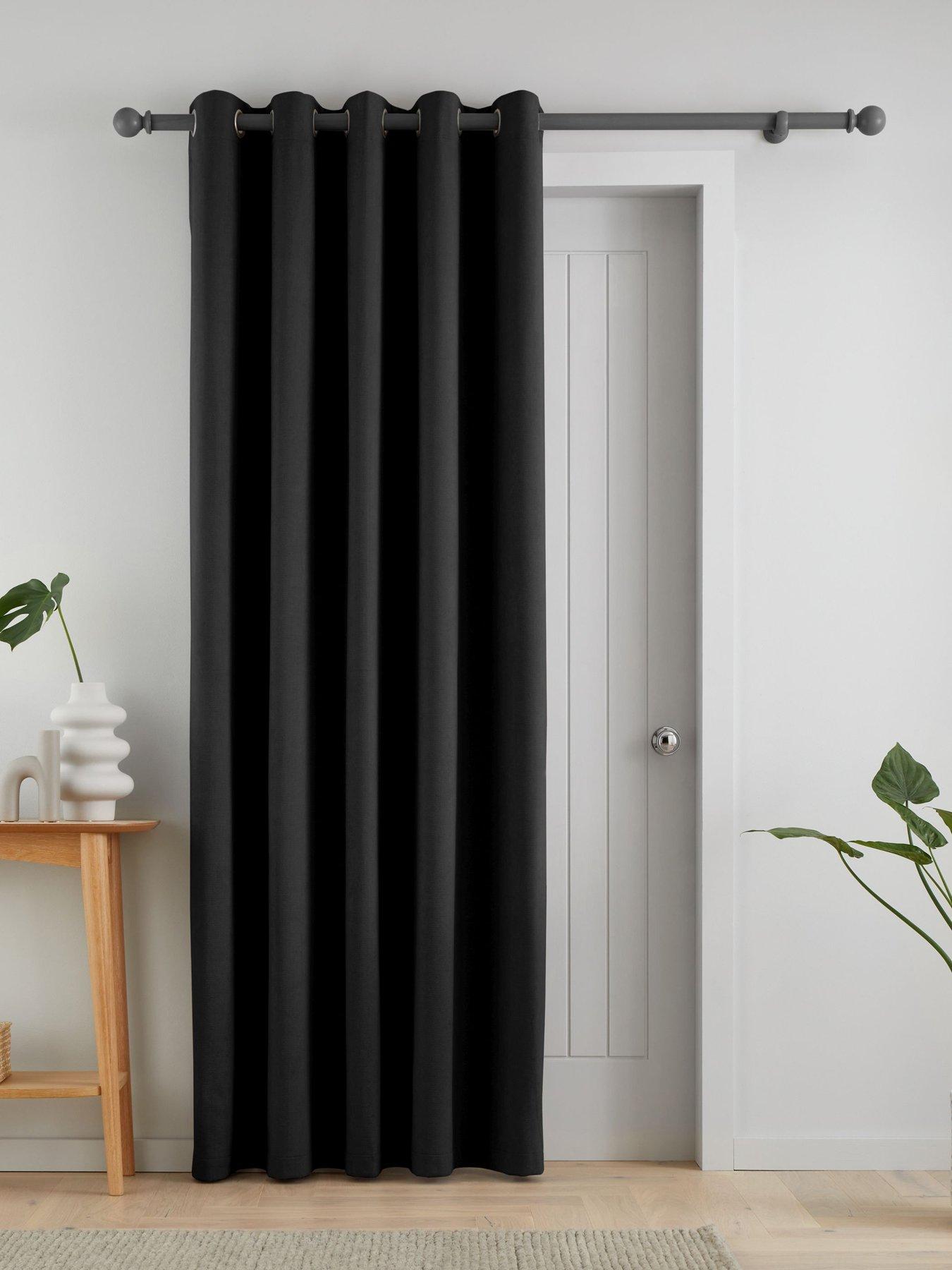 catherine-lansfield-wilson-velvet-thermal-blackout-door-curtain