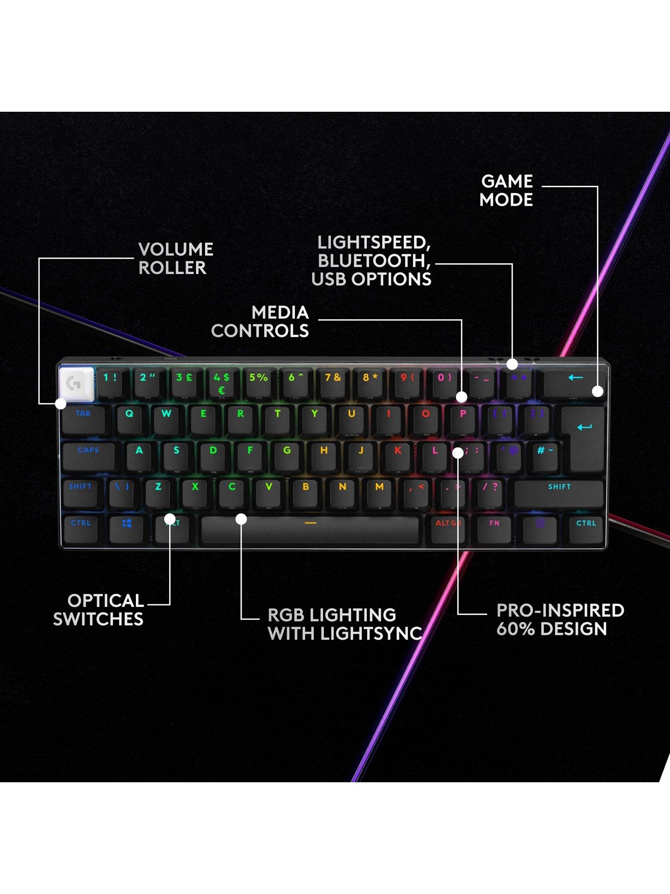 Image 4 of 7 of LogitechG G PRO X 60 Keyboard - Black