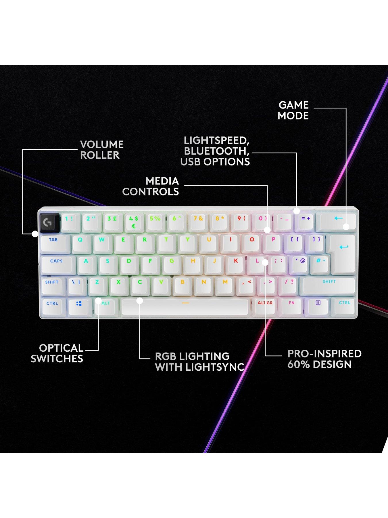 Image 5 of 7 of LogitechG G PRO X 60 Keyboard - White