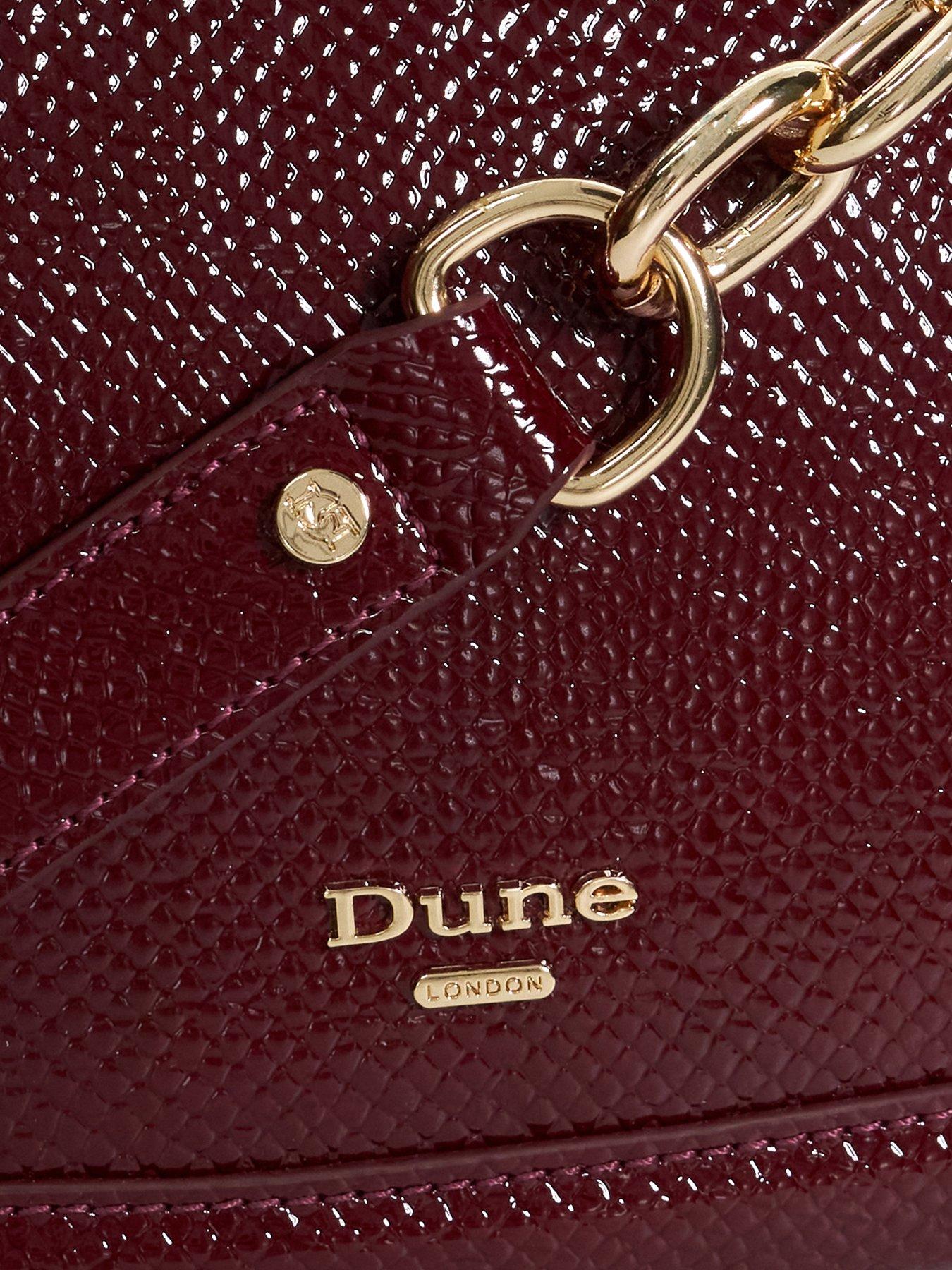 Image 4 of 5 of Dune London Direction Reptile Effect Shoulder Bag - Berry