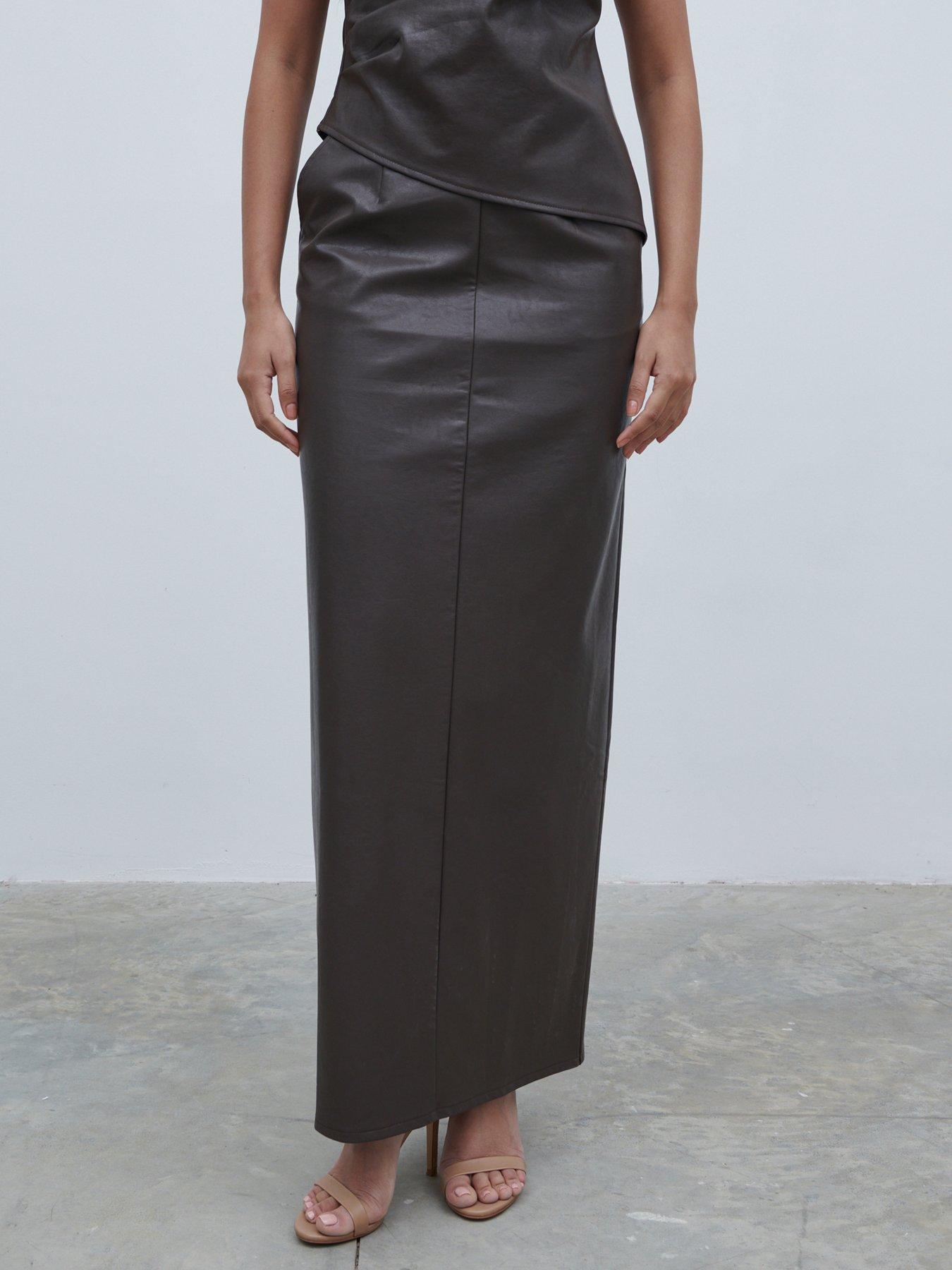 pretty-lavish-faux-leather-maxi-skirt-dark-brown