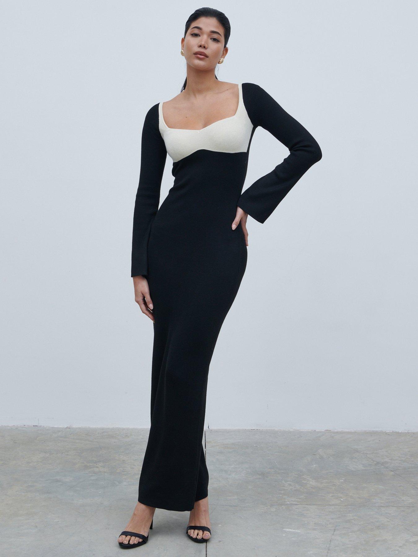 pretty-lavish-contrast-knit-maxi-dress-black-amp-creamfront