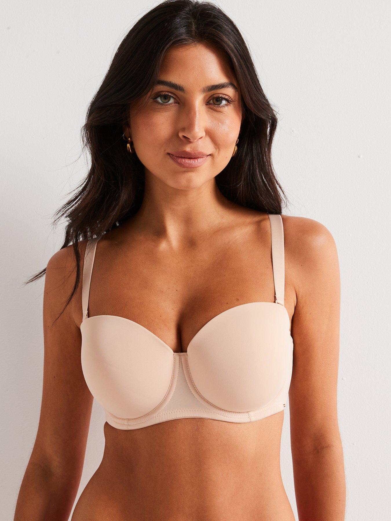 Image 3 of 3 of DORINA Michelle Light Padded Strapless Balcony Fuller Bust Bra- Beige