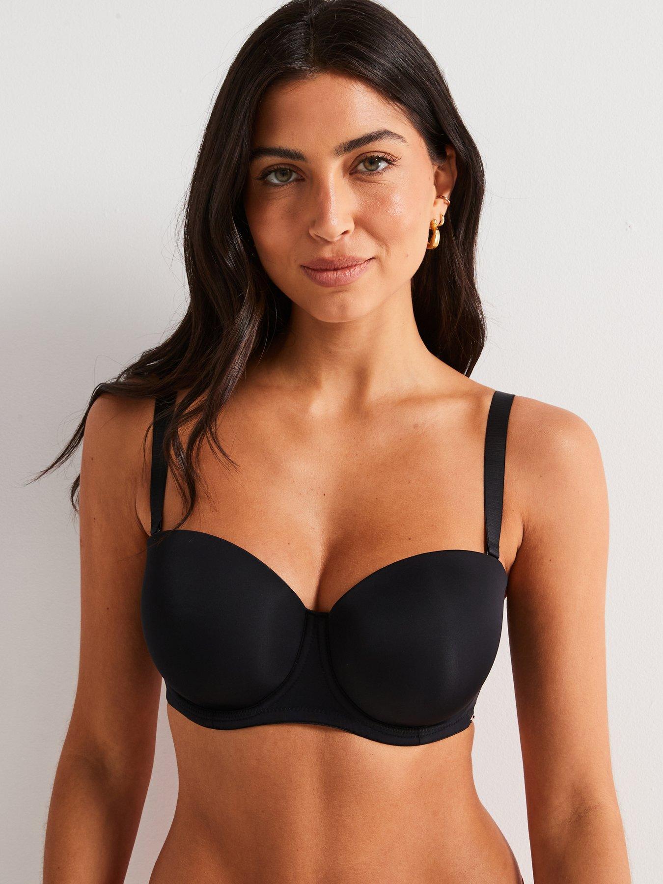 DORINA Michelle Light Padded Strapless Balcony Bra - Black