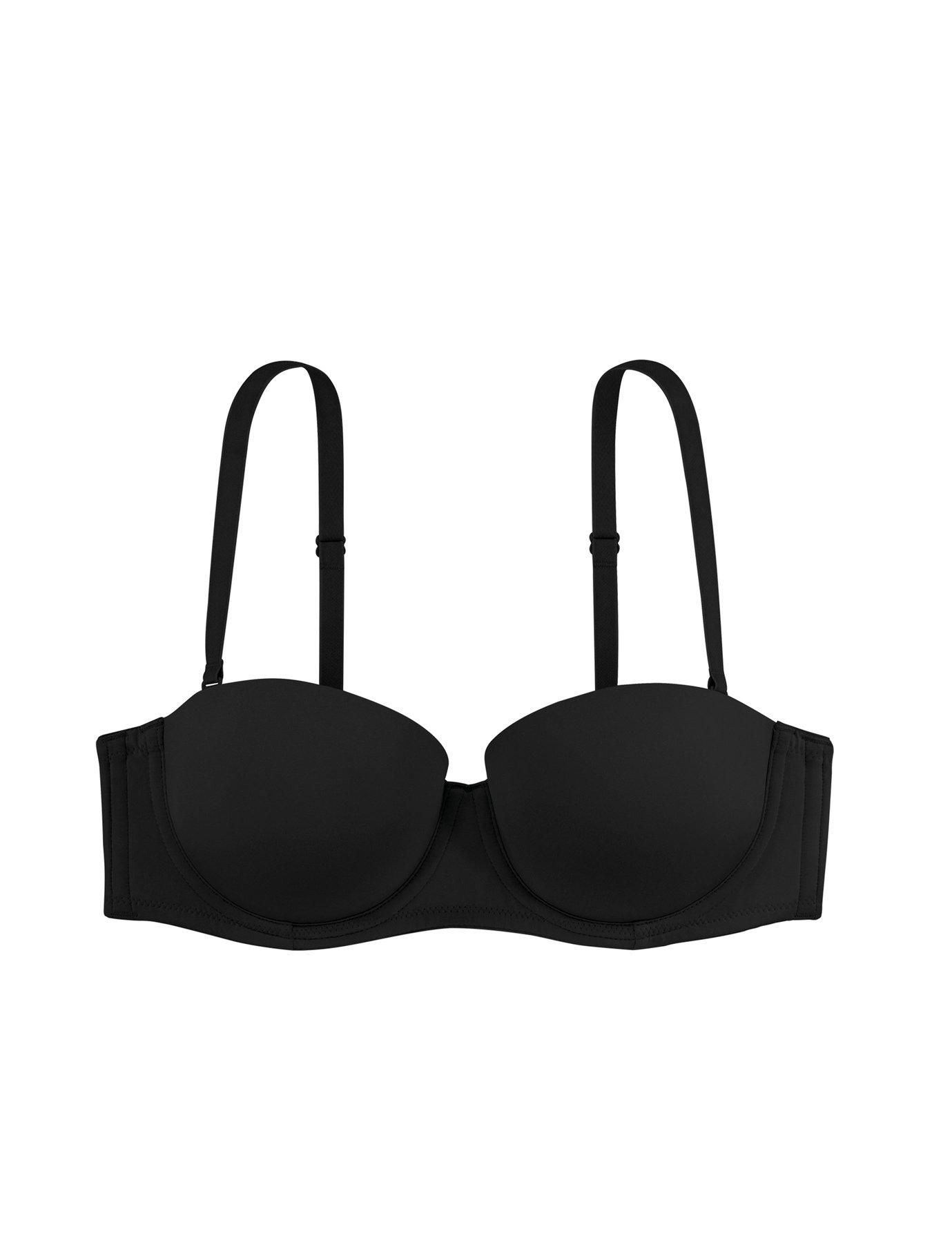 Image 3 of 3 of DORINA Michelle Light Padded Strapless Balcony Fuller Bust Bra - Black