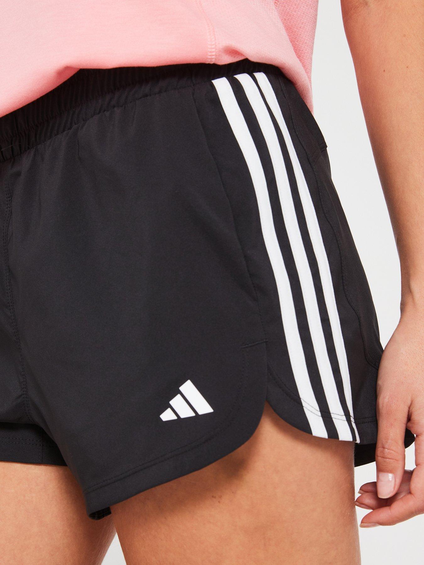 adidas-womens-training-pacer-woven-shorts-blackoutfit