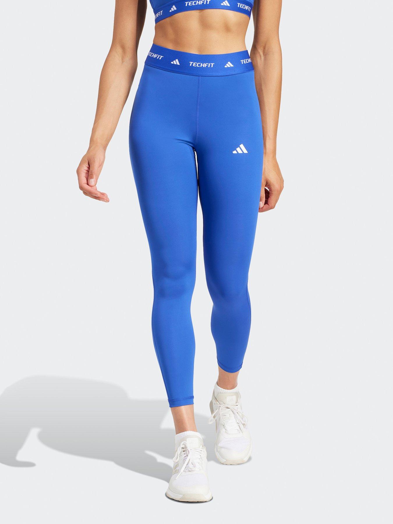 adidas-womens-training-tech-fit-78-tights-blue