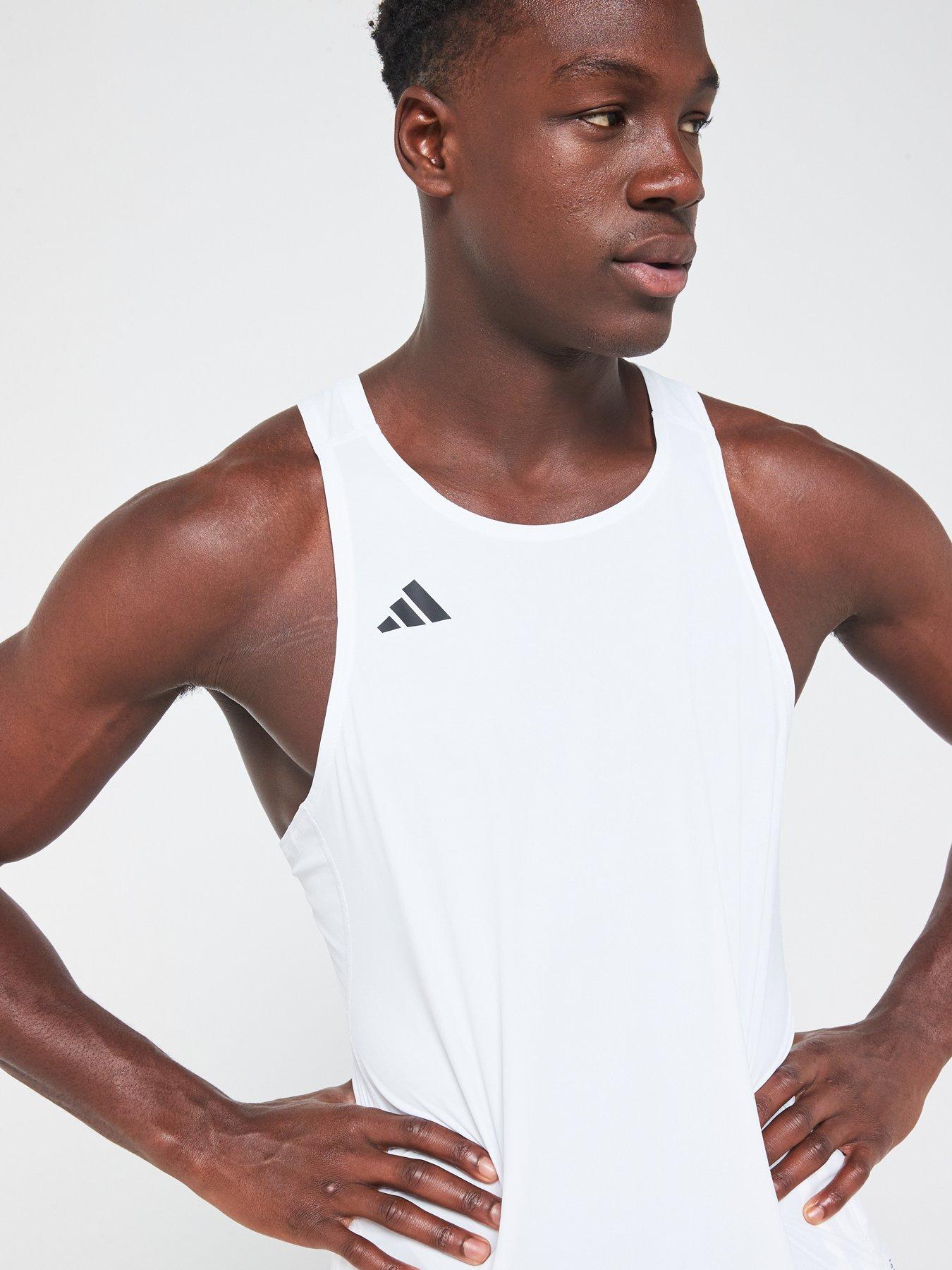 adidas-mens-running-adizero-tank-whiteoutfit