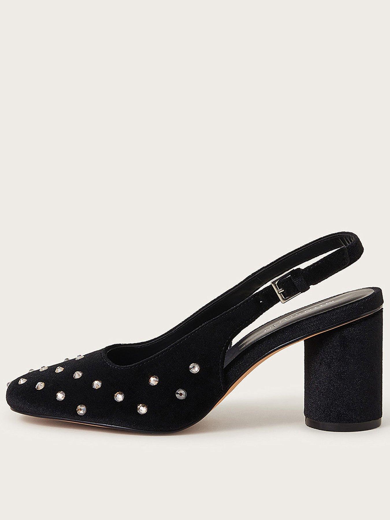 Image 1 of 3 of Monsoon Deliliah Hot Fix Heels - Black