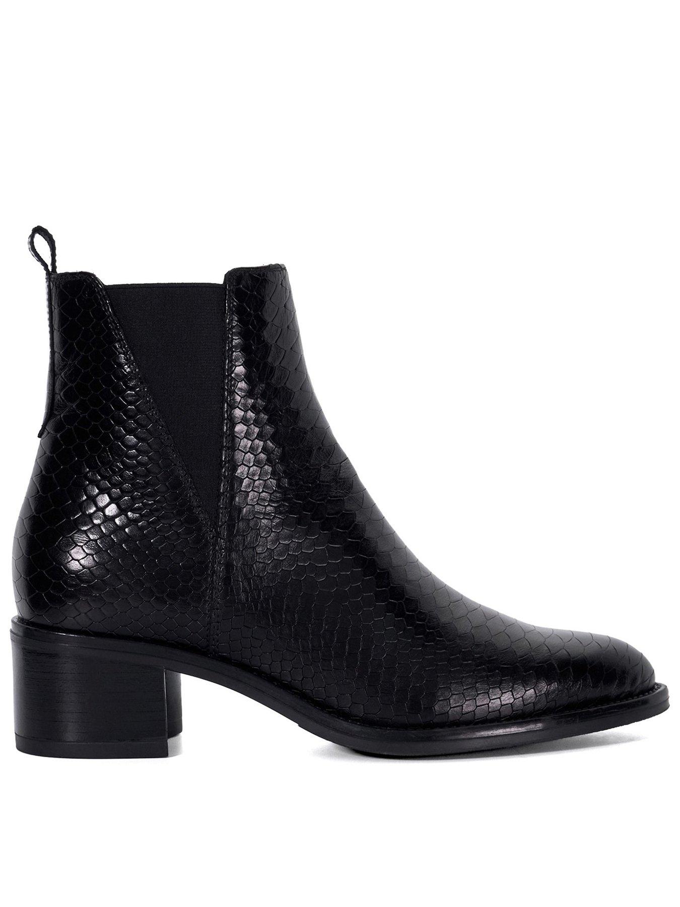 dune-london-pouring-textured-ankle-boot-blackfront