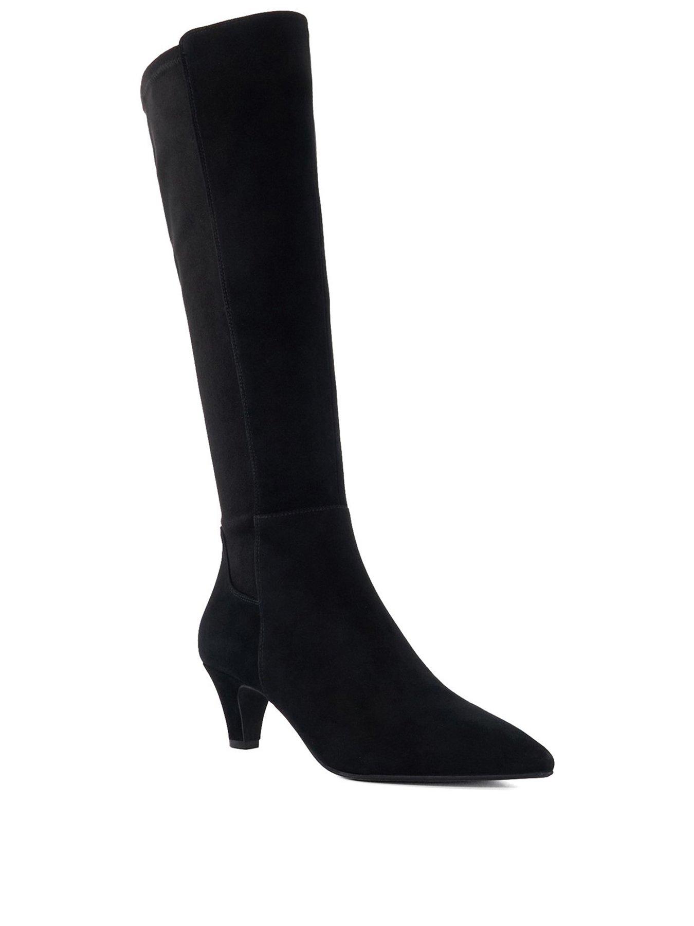 dune-london-sera-knee-high-heeled-suede-boot-blackstillFront