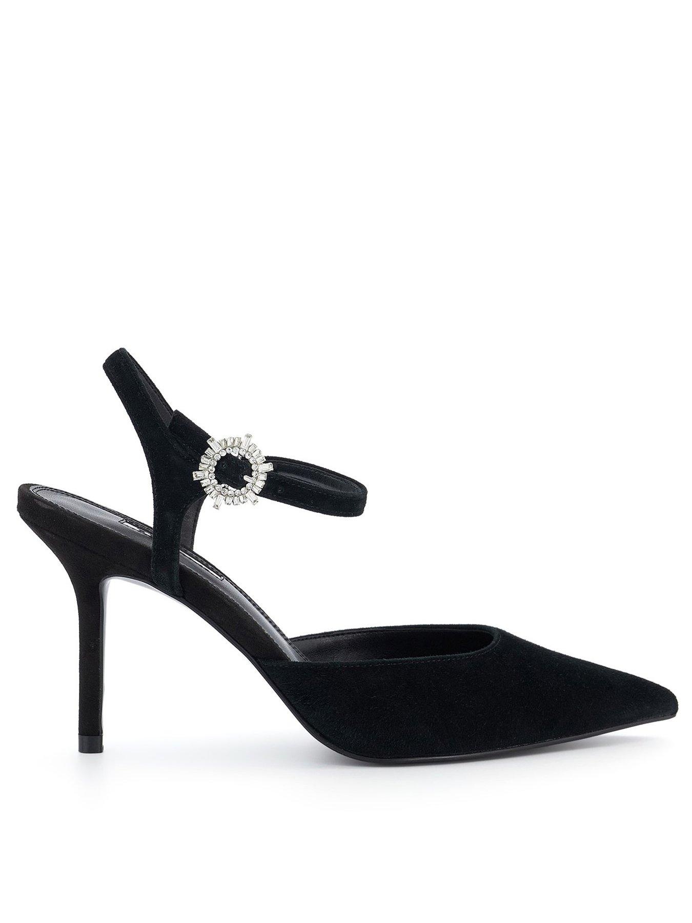 dune-london-channel-embellished-buckle-court-shoe-black