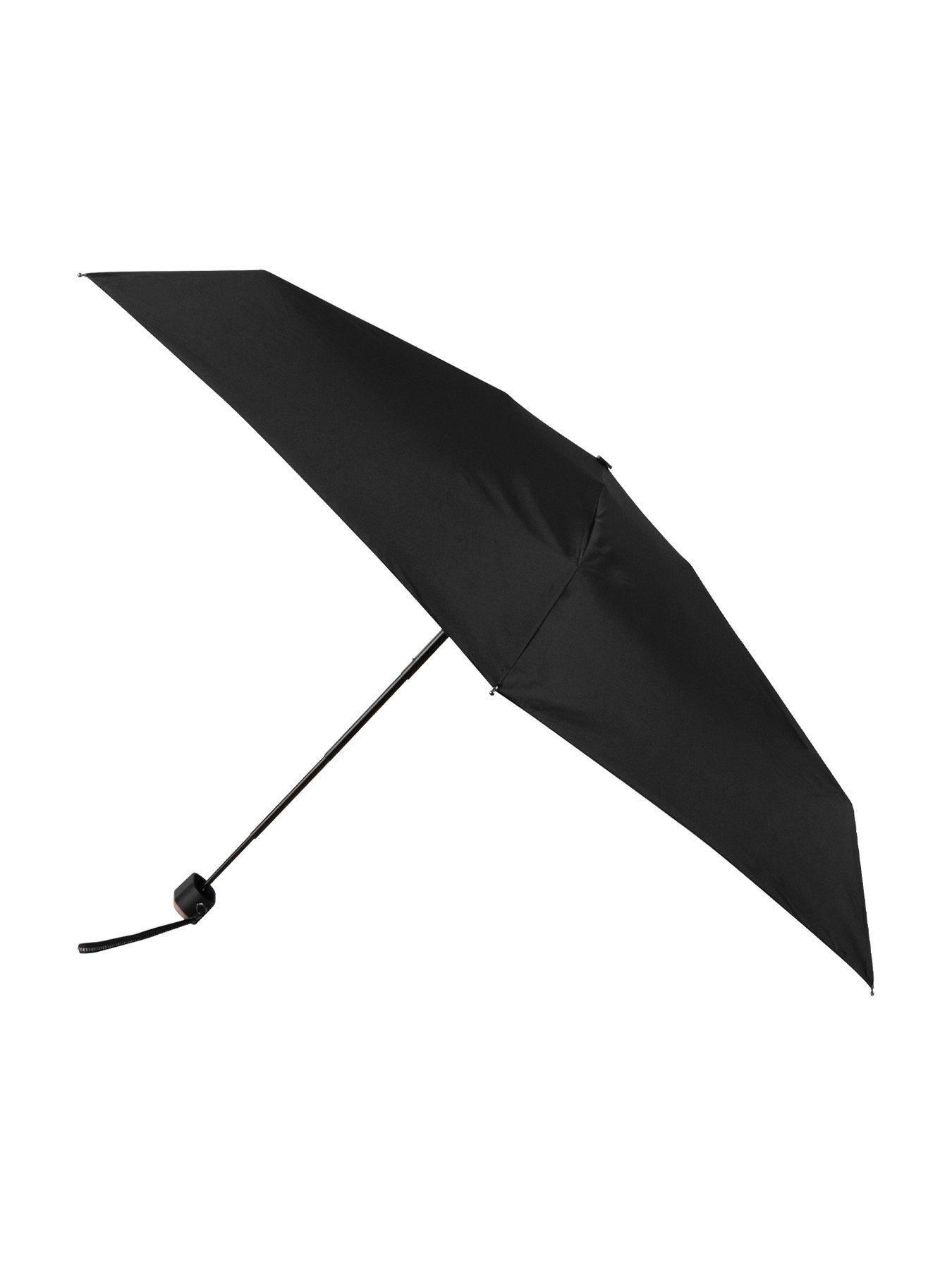 totes-totes-compact-flat-black-umbrellafront