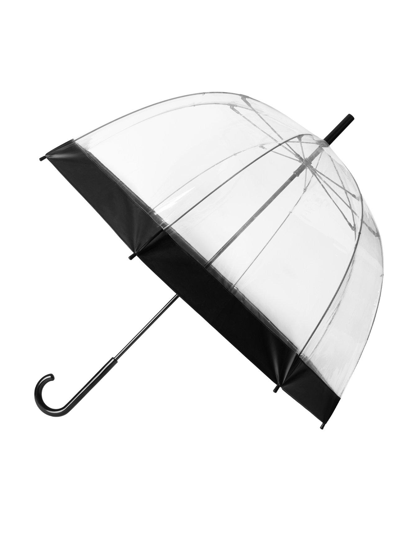 TOTES Totes PVC Dome Umbrella With Black Border