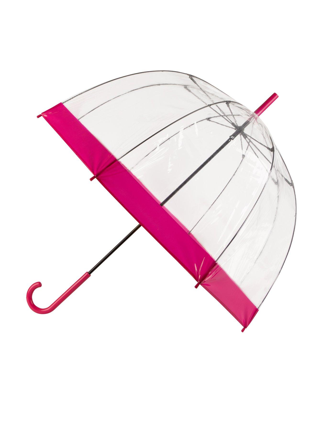 totes-totes-pvc-dome-umbrella-with-pink-border