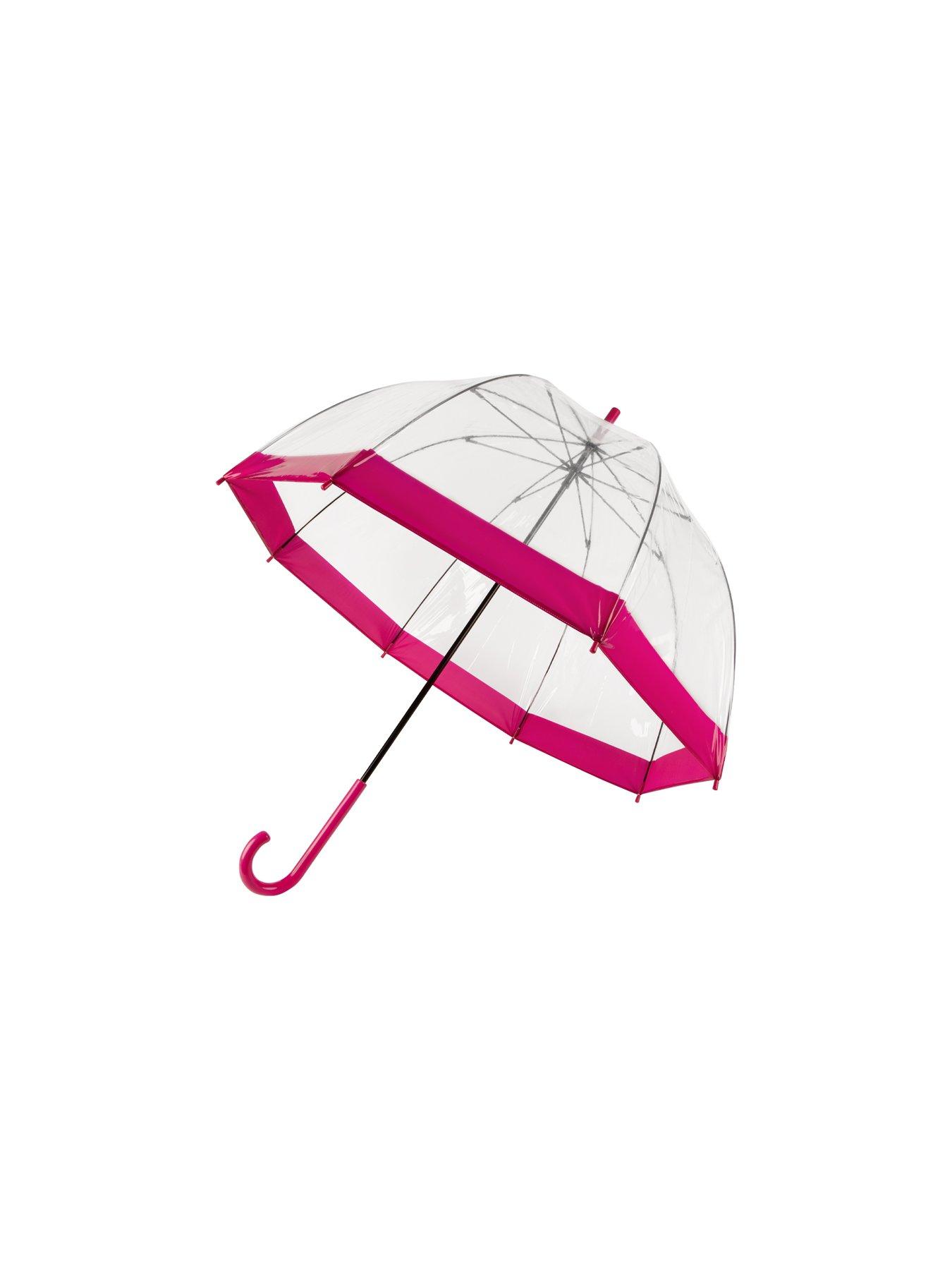 totes-totes-pvc-dome-umbrella-with-pink-borderback