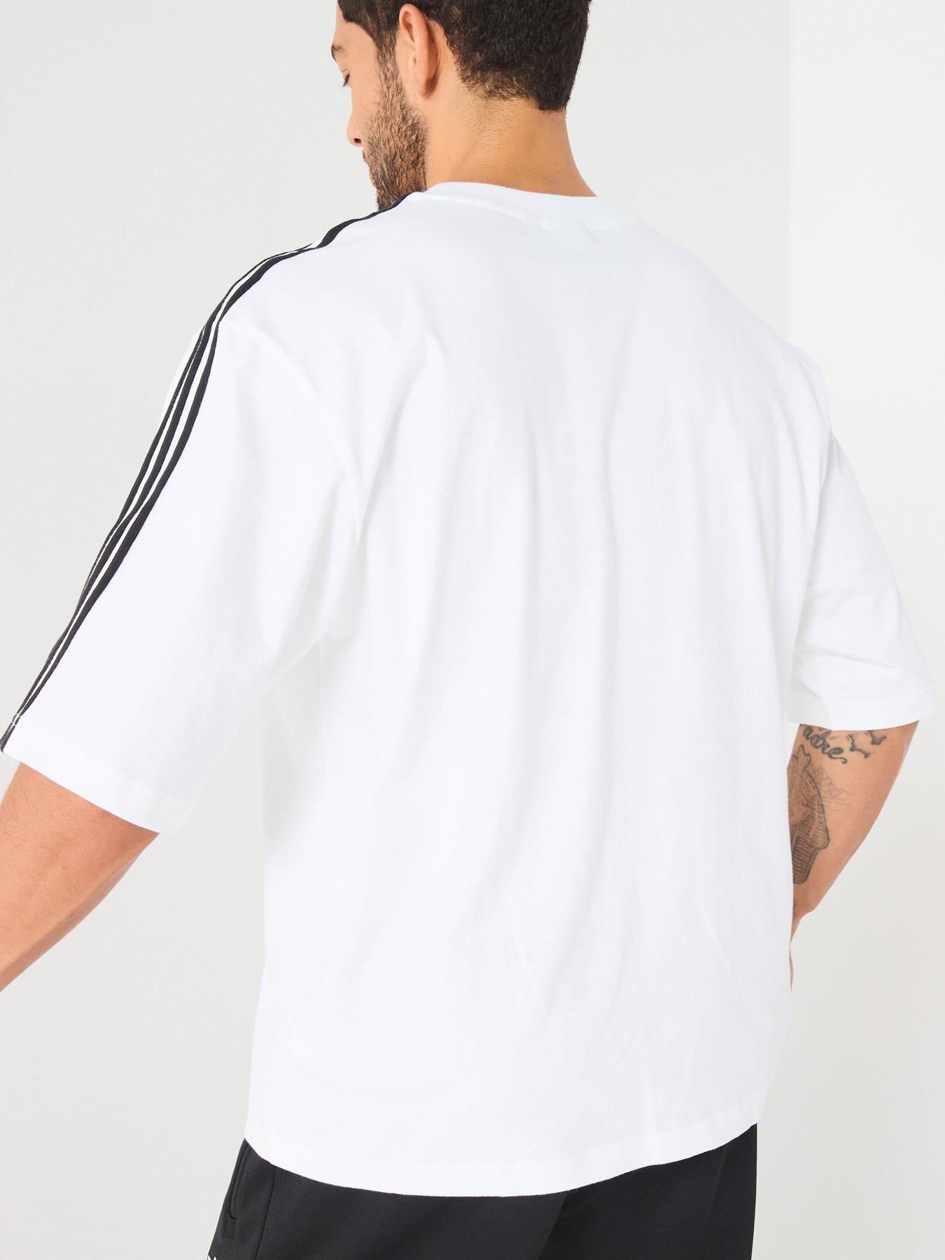 Image 2 of 5 of adidas Men's Oversized Essential T-Shirt - White