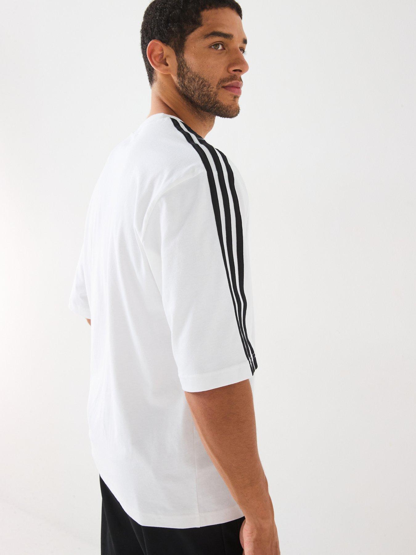 Image 4 of 5 of adidas Men's Oversized Essential T-Shirt - White
