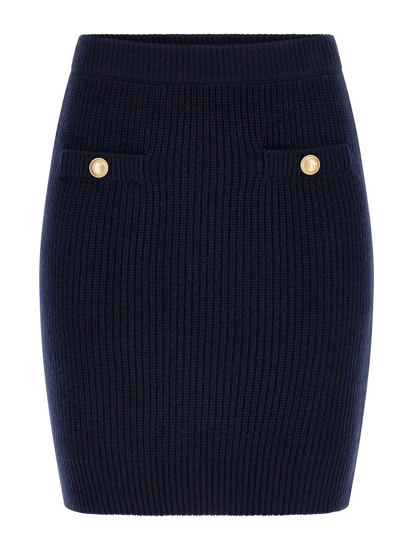 guess-zylee-knitted-skirt-bluestillFront