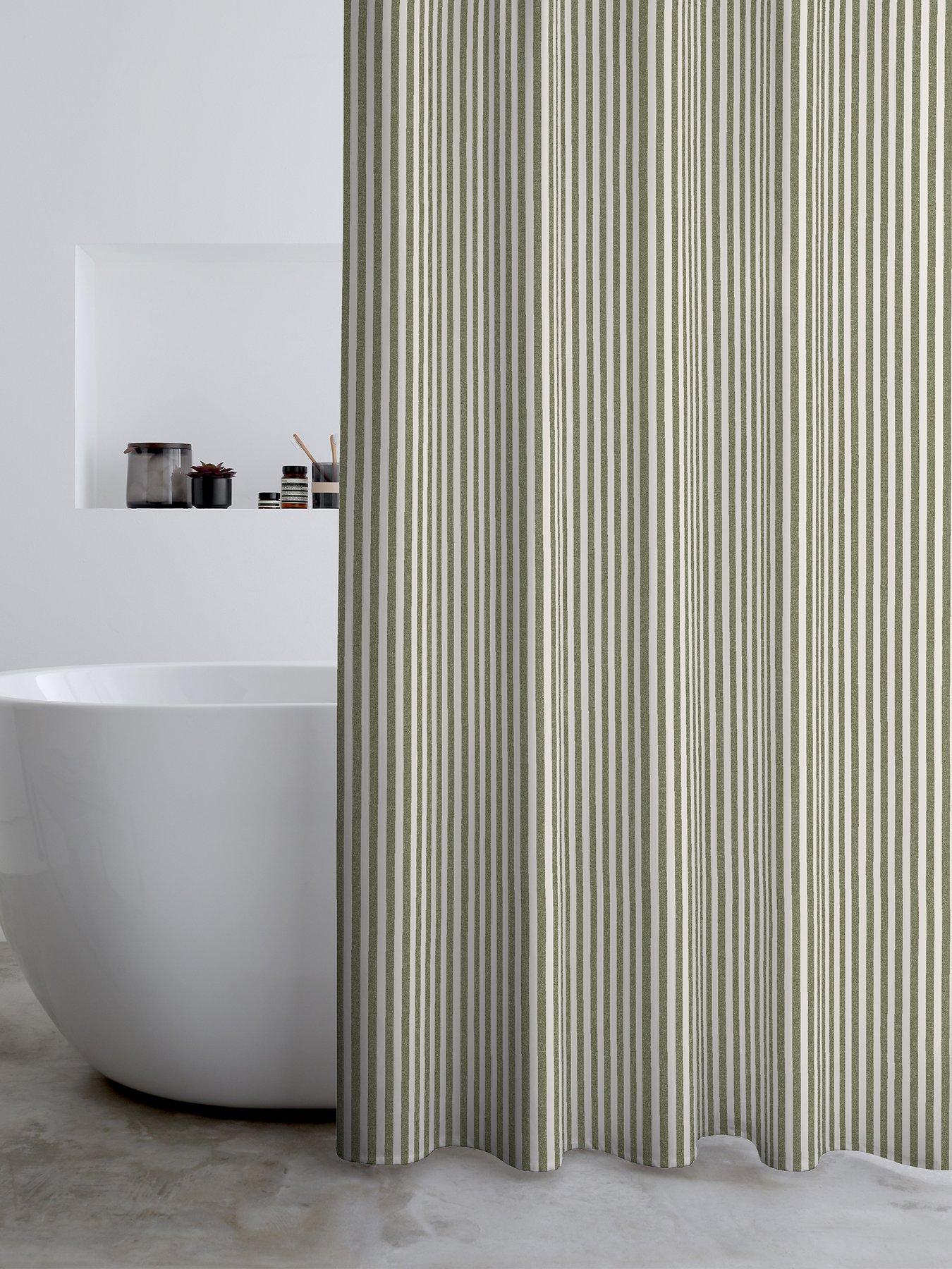 catherine-lansfield-timeless-stripe-shower-curtainstillFront