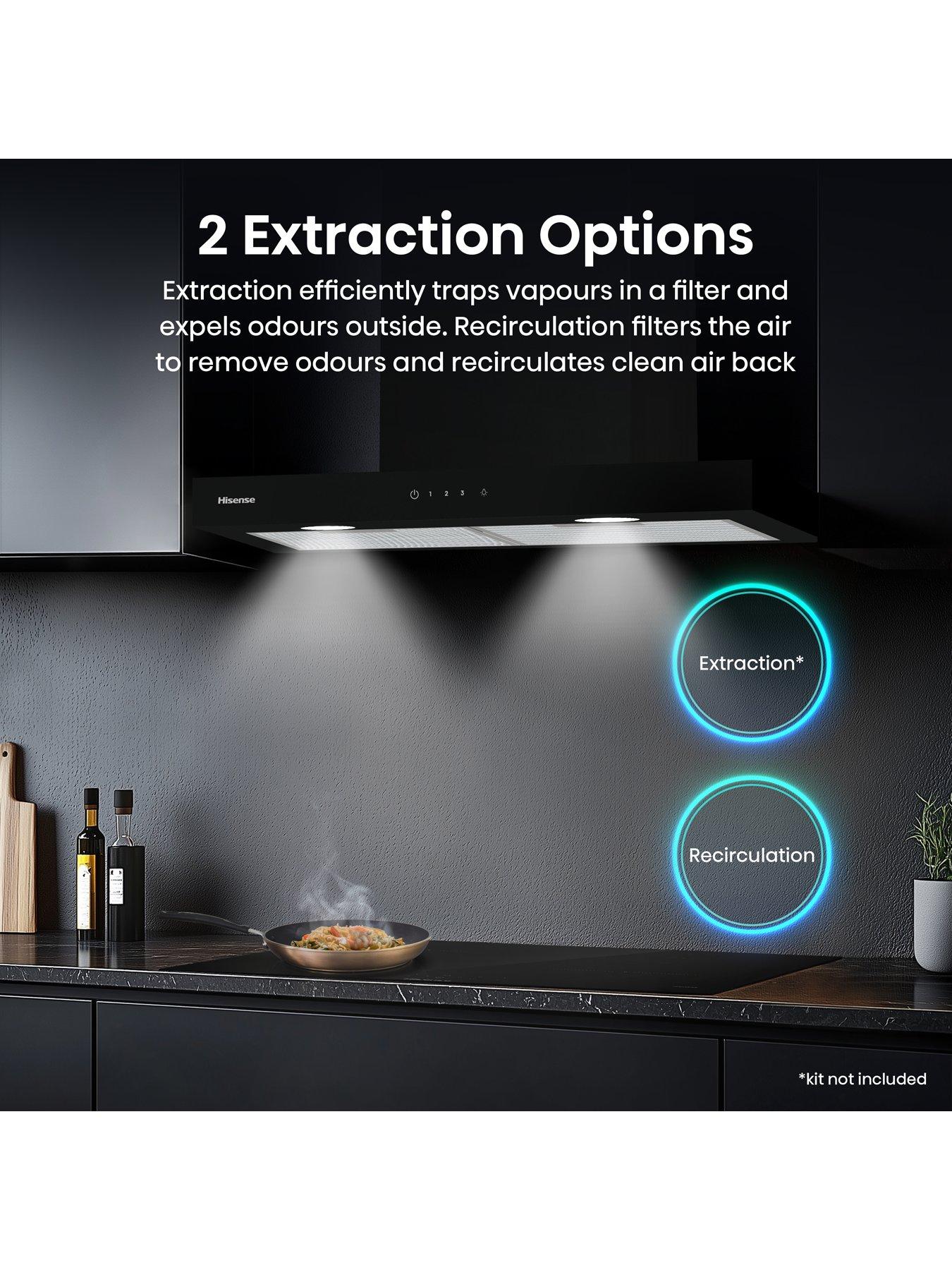 Image 4 of 7 of Hisense Hisense CH6T14BBUK 60cm T-Shape Cooker Hood - Black
