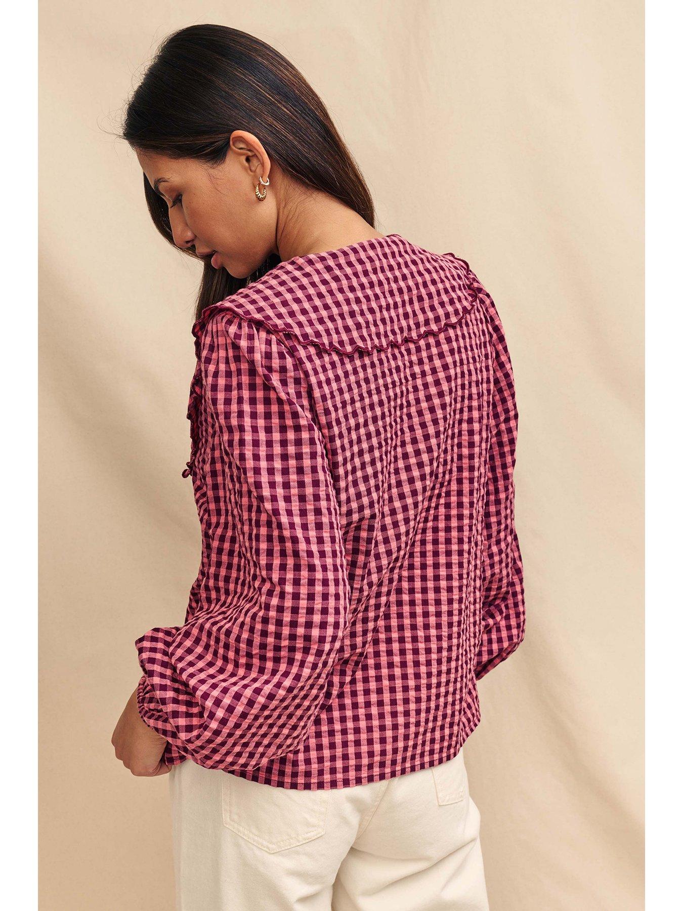 nobodys-child-gingham-long-sleeve-blouse-multistillFront