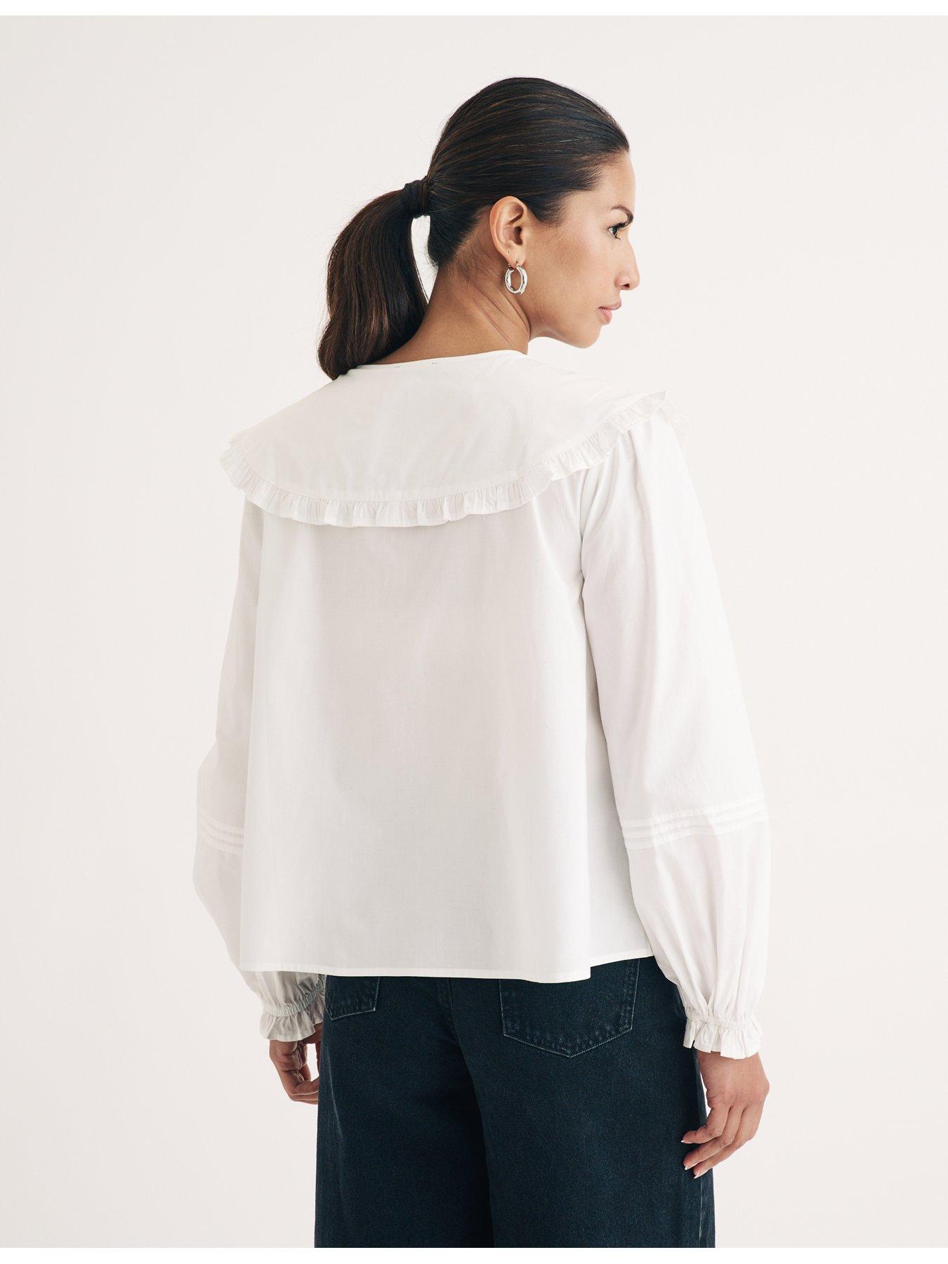 nobodys-child-oversized-collar-balloon-sleeve-blouse-whitestillFront